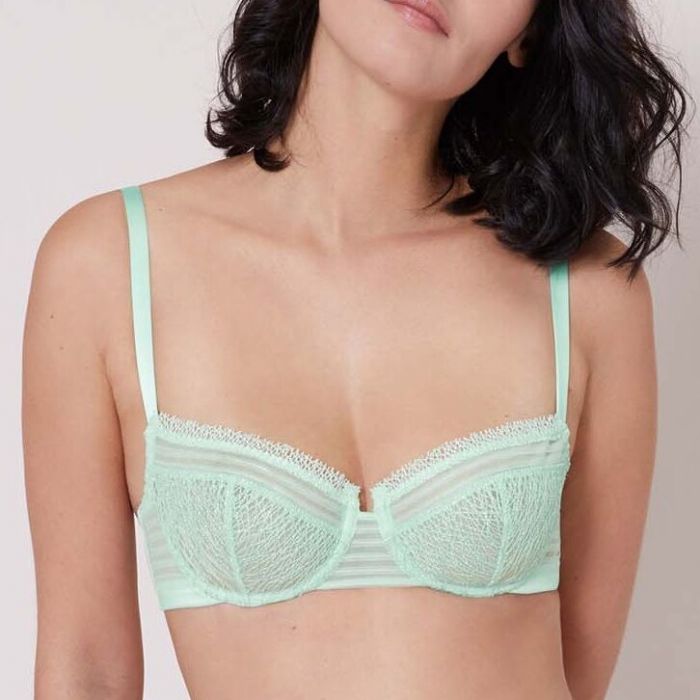 Simone Perele Blossom Half Cup Bra 15N330 - Vert D'eau