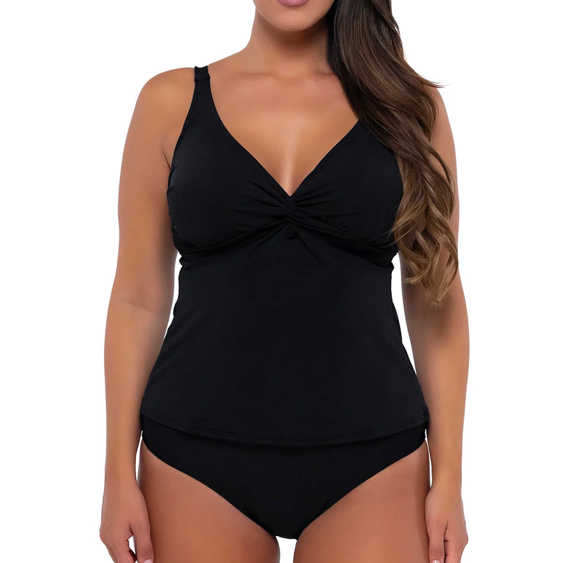 Sunsets Forever Tankini Top 77 Black Set