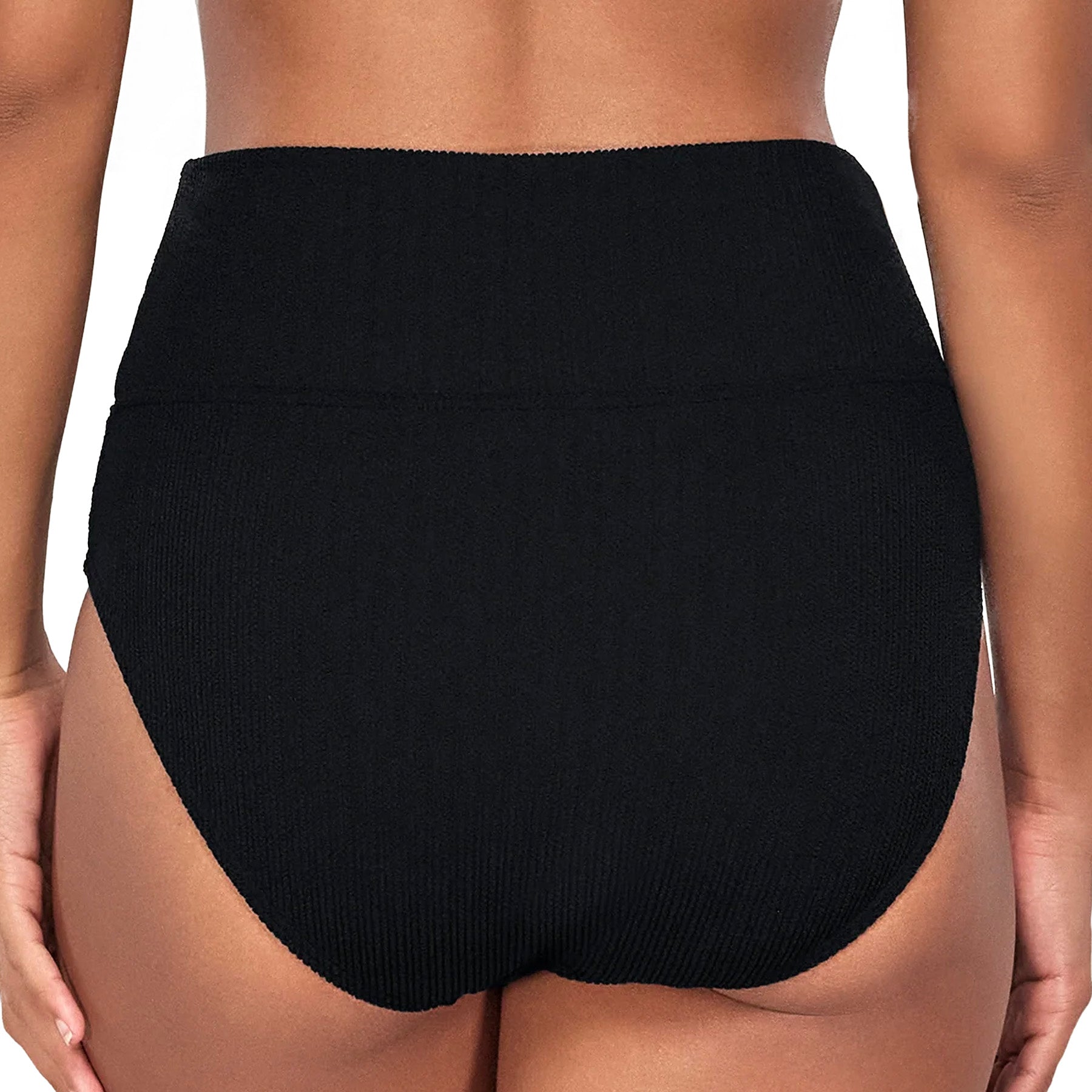 Sunsets Hannah High Waist Bikini Bottom 33B Black Pacifica Back