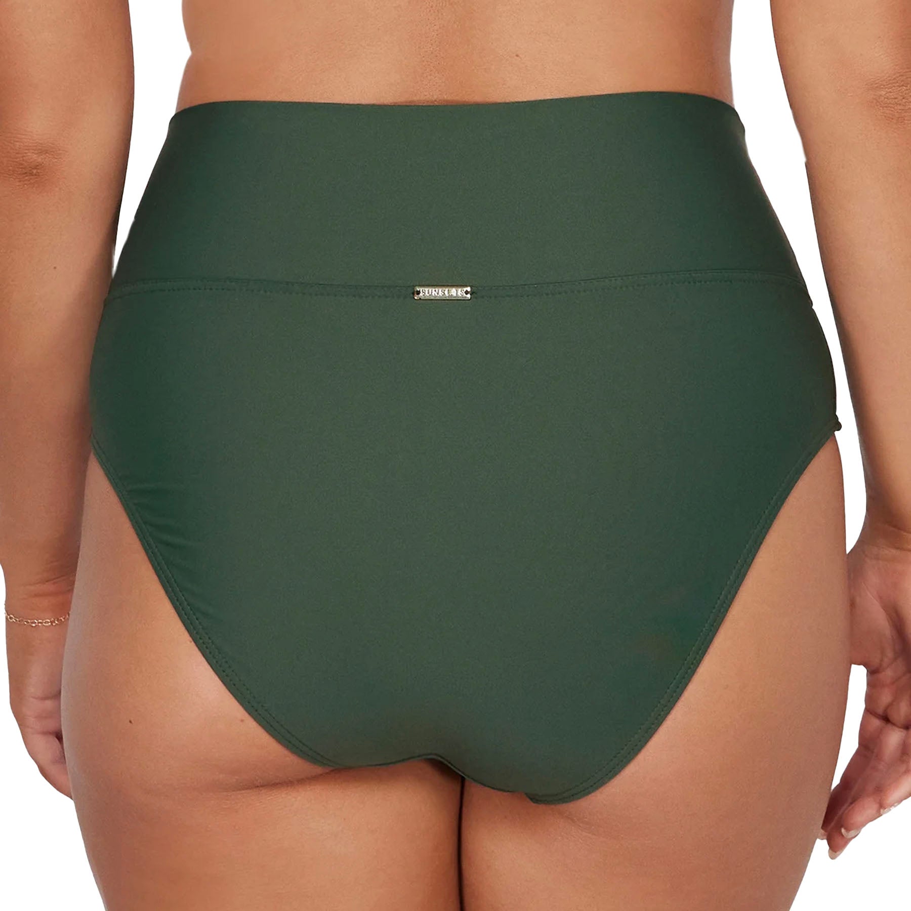 Sunsets Hannah High Waist Bikini Bottom 33B Island Green Back