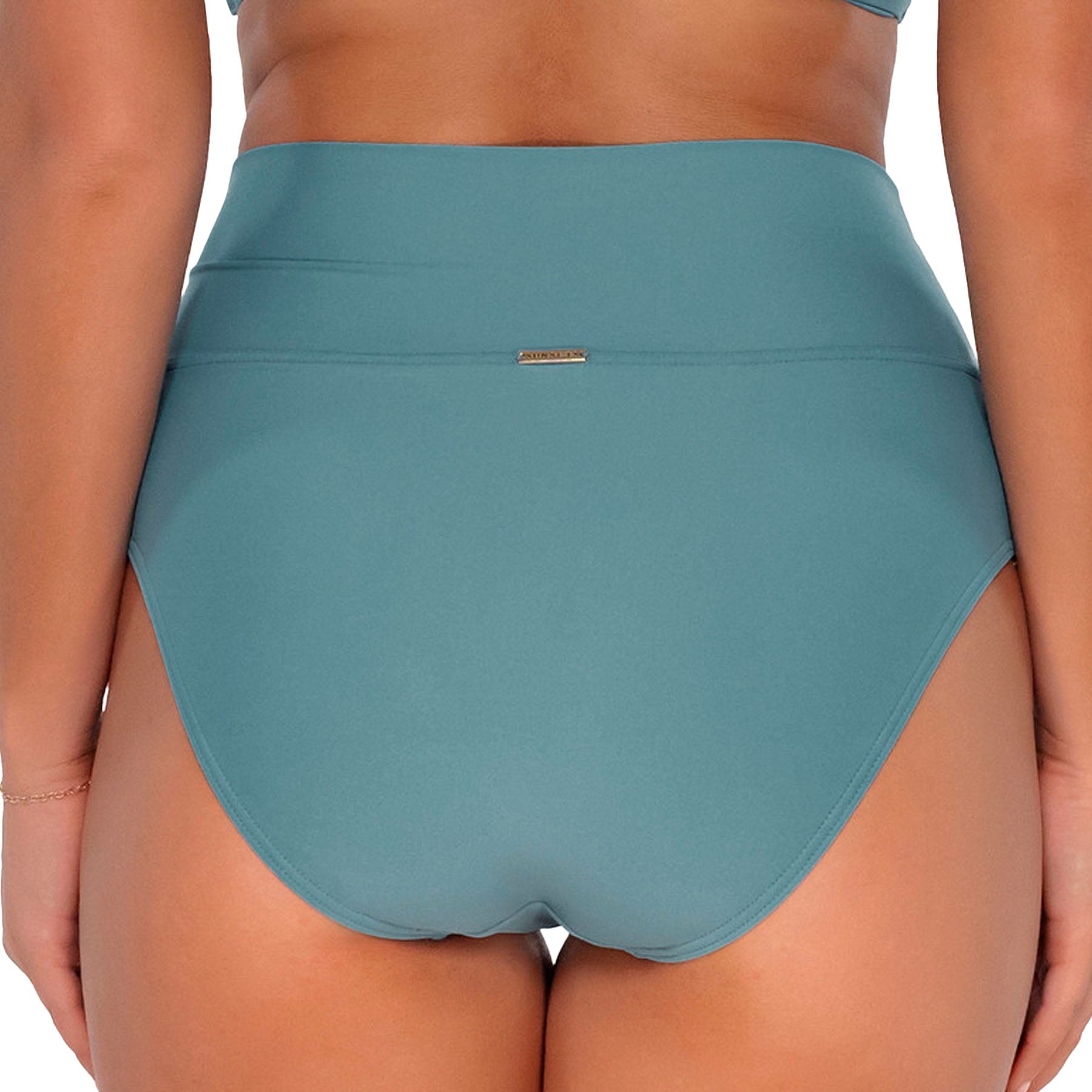 Sunsets Hannah High Waist Bikini Bottom 33B Ocean Back