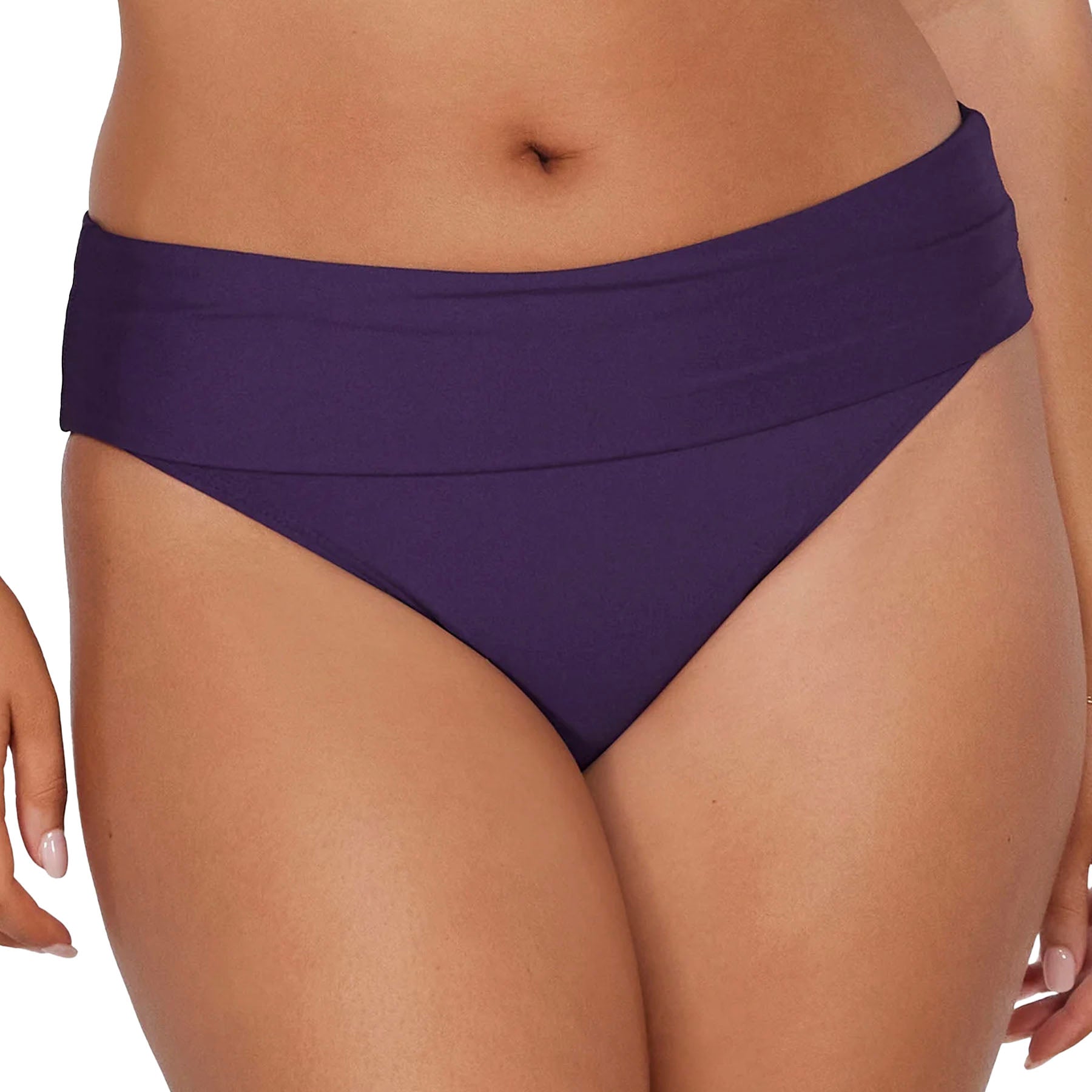 Sunsets Hannah High Waist 33B Paradise Plum Folded View