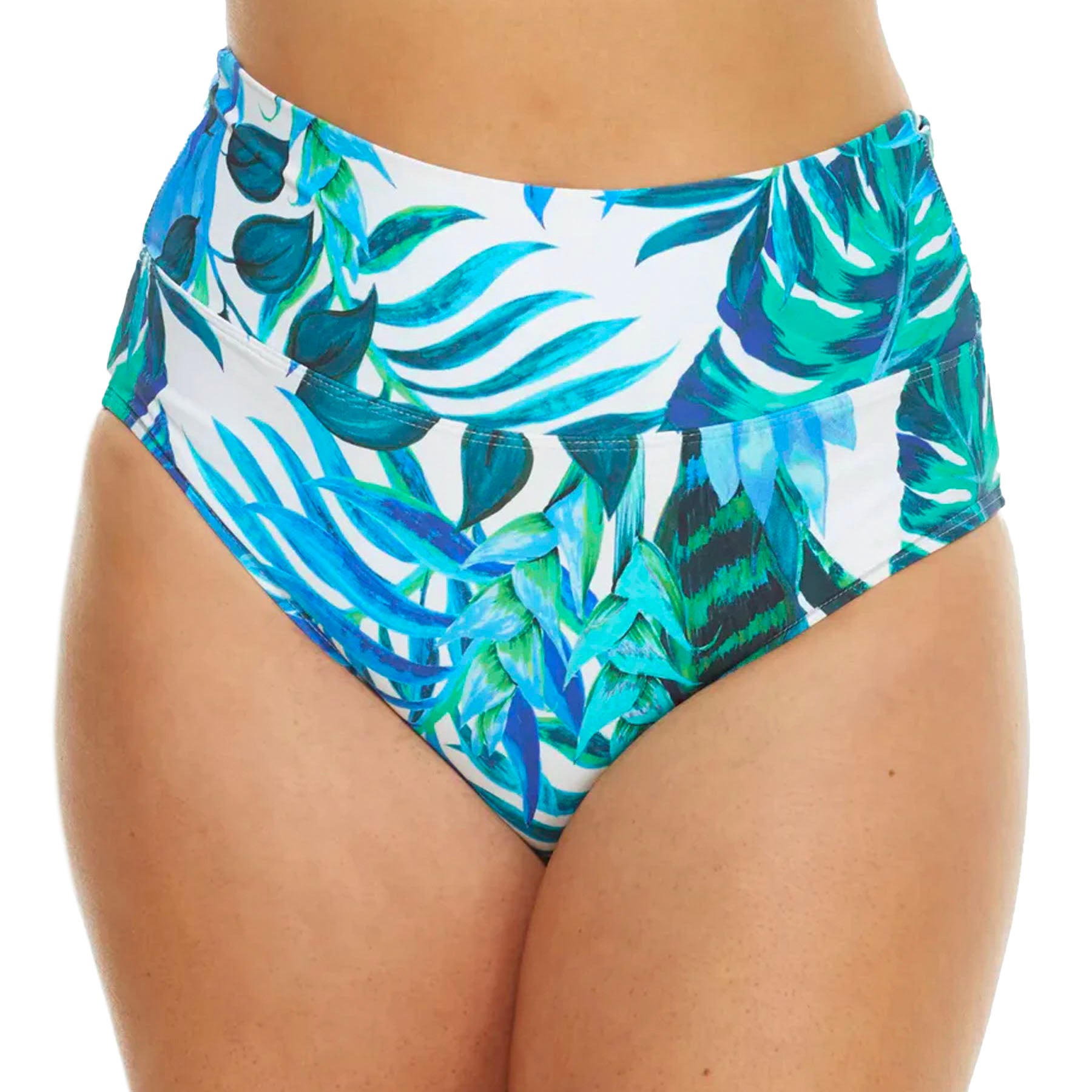 Sunsets Hannah High Waist Bikini Bottom 33B Seascape Front