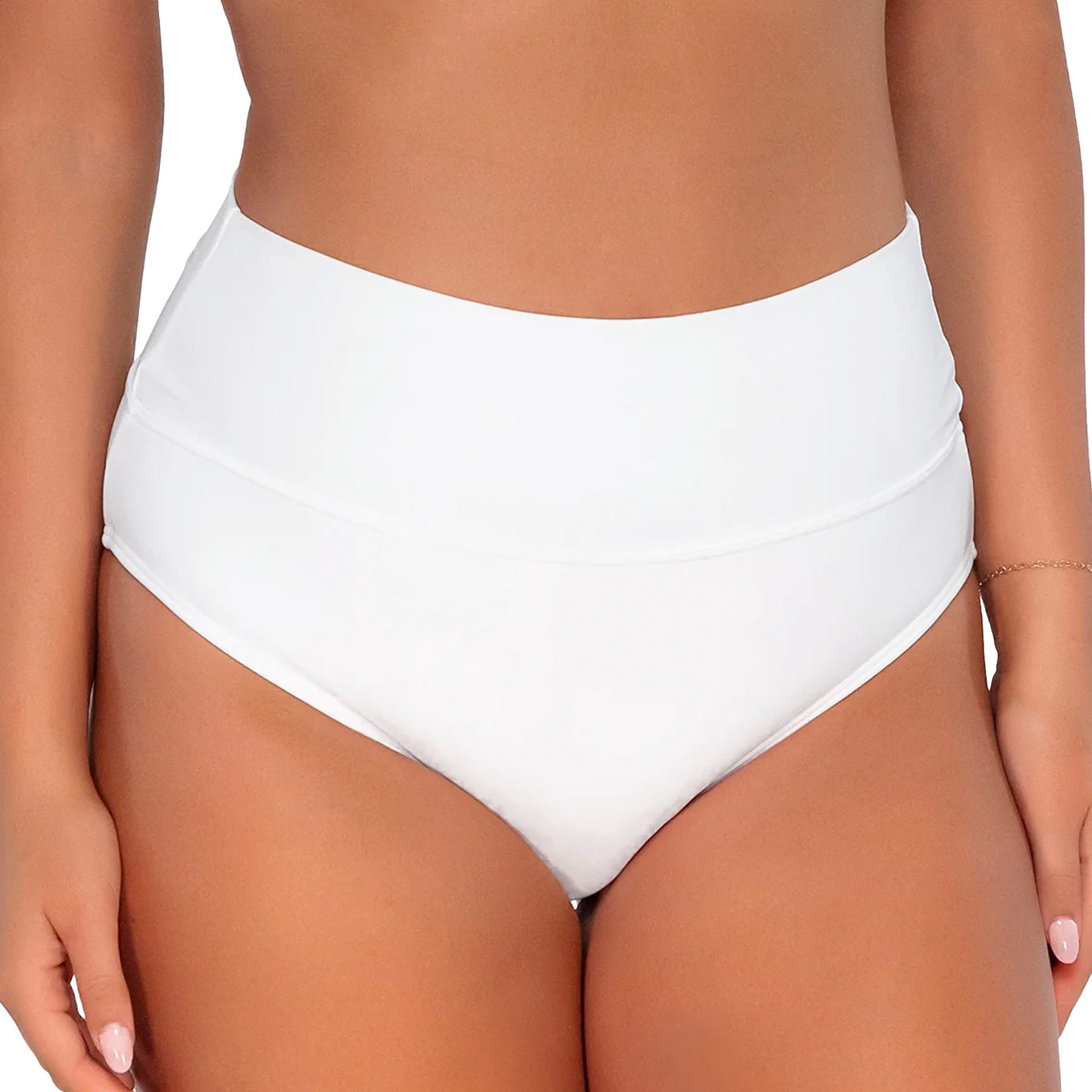 Sunsets Hannah High Waist 33B White Lily Front