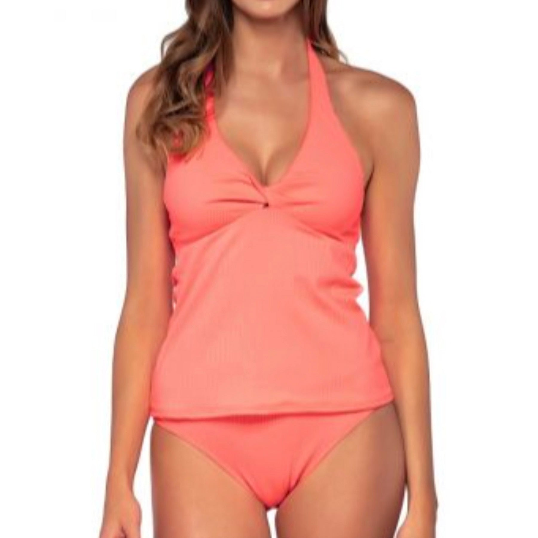 Sunsets Heidi Tankini 803T Neon Coral Set