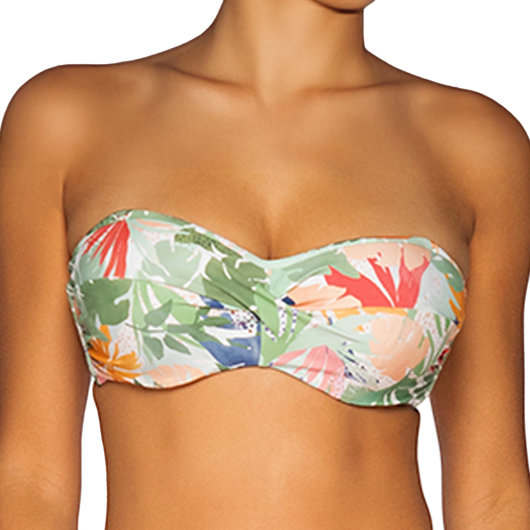 Sunsets Iconic Twist Bandeau Bikini Top 55 Serendipity Front