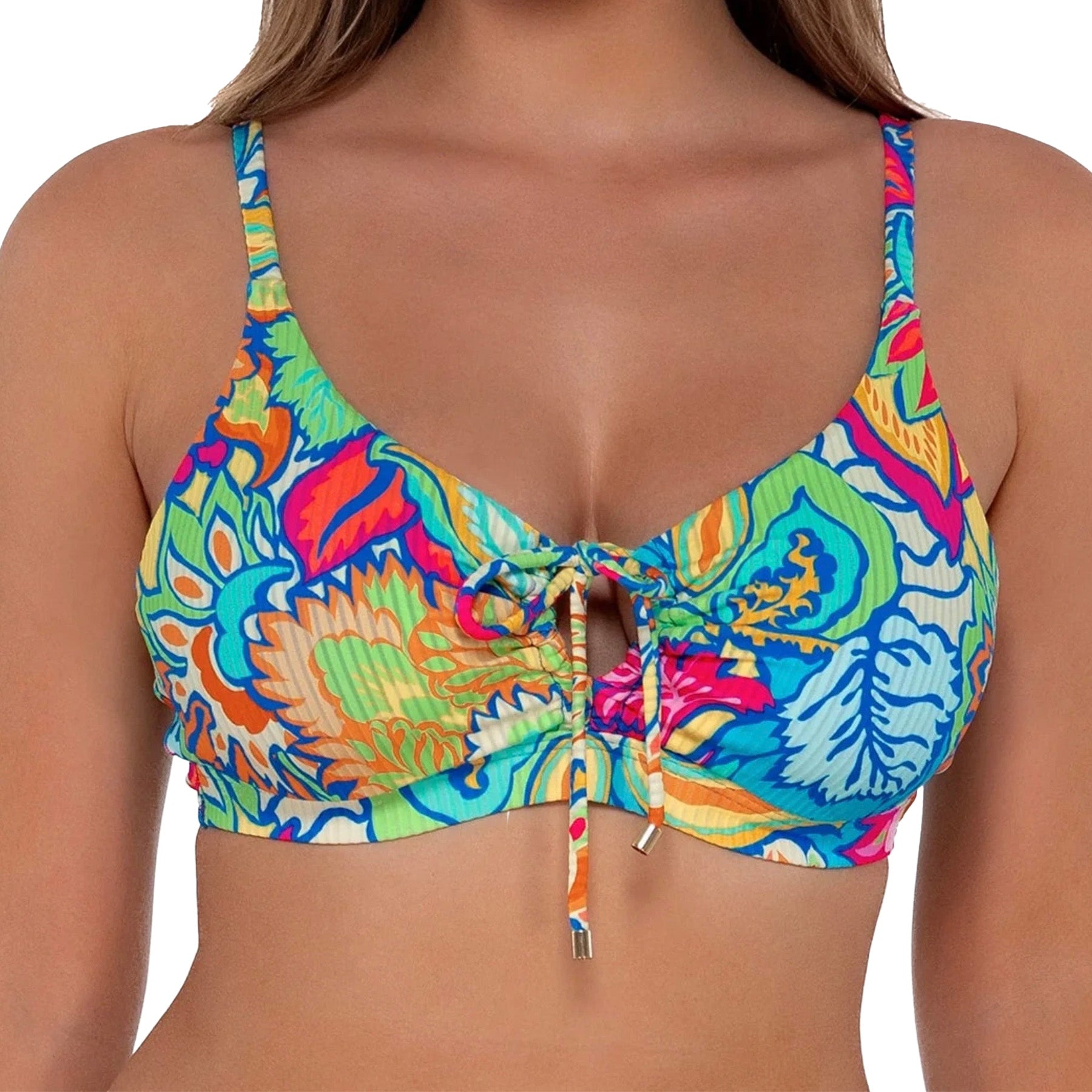 Sunsets Kauai Keyhole Bikini Top 54 Fiji Sandbar Rib Front