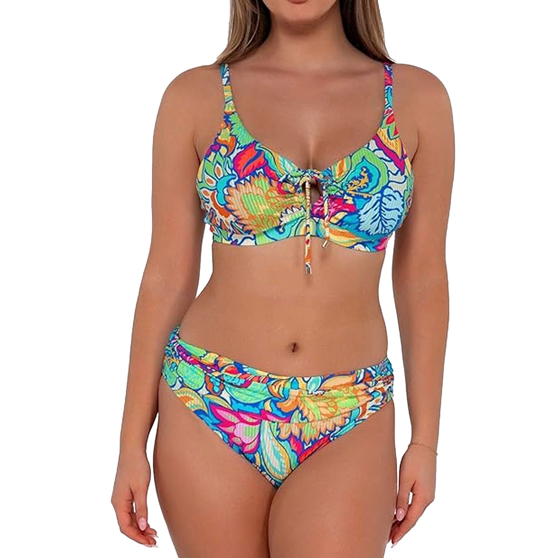 Sunsets Kauai Keyhole Bikini Top 54 Fiji Sandbar Rib Set