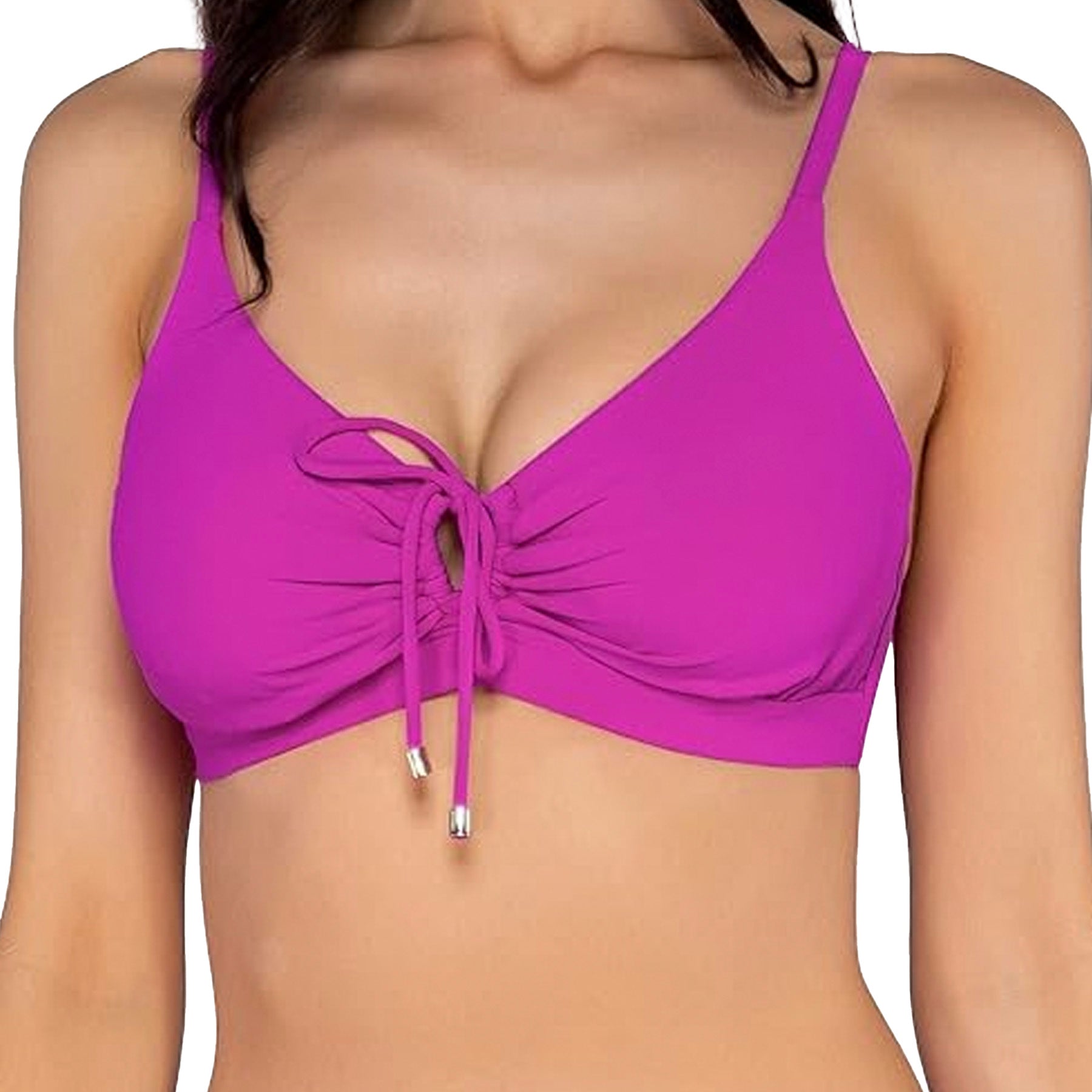 Sunsets Kauai Keyhole Bikini Top 54EFGH Wild Orchid Front
