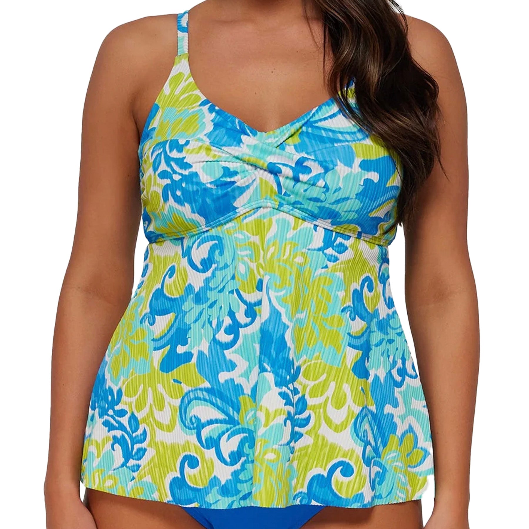 Taylor Tankini 75EFGH - Ocean Muse Sandbar Rib Front