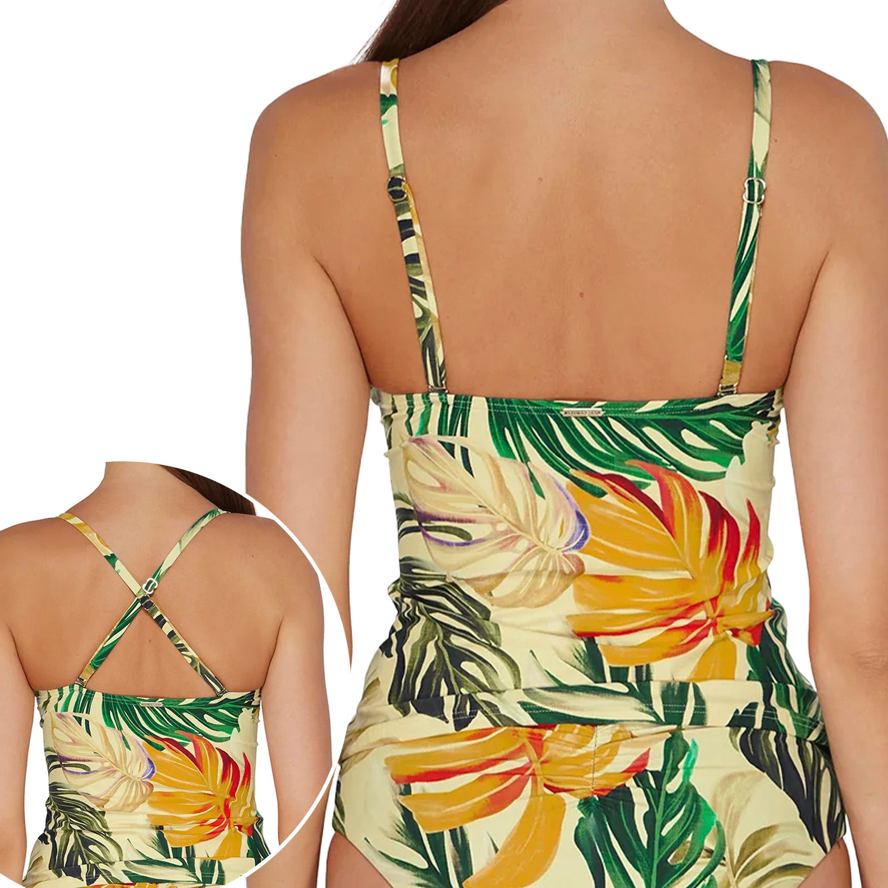 Sunsets  Simone Tankini 81T Amber Oasis Back
