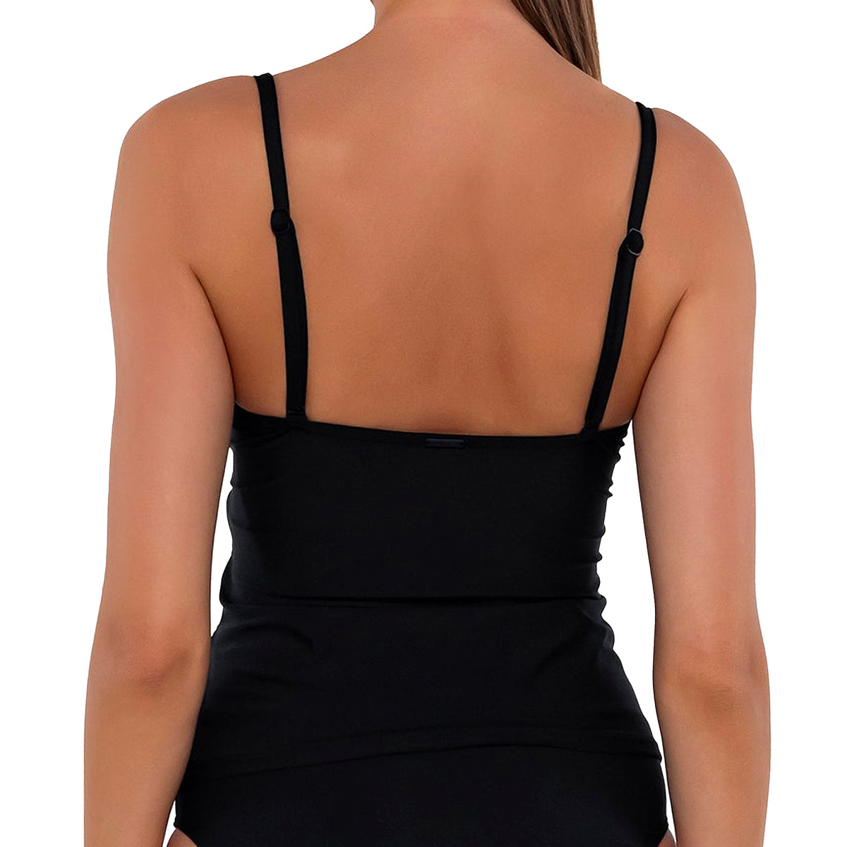 Sunsets Simone Tankini Top 81T Black Back