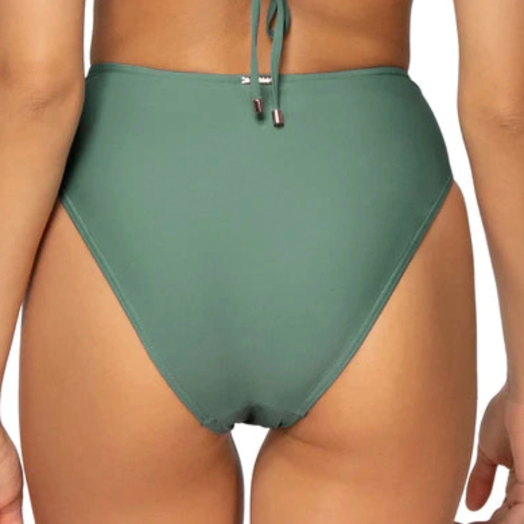 Sunsets Tessa Tie High Rise Bikini Bottom 29B Moss Back