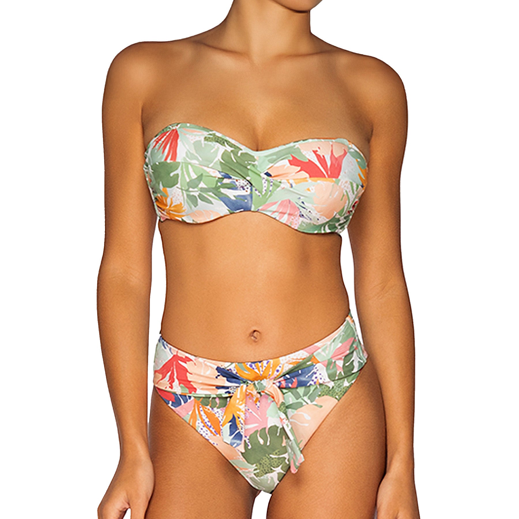 Sunsets Tessa Tie High Rise Bikini Bottom 29B Serendipity Set