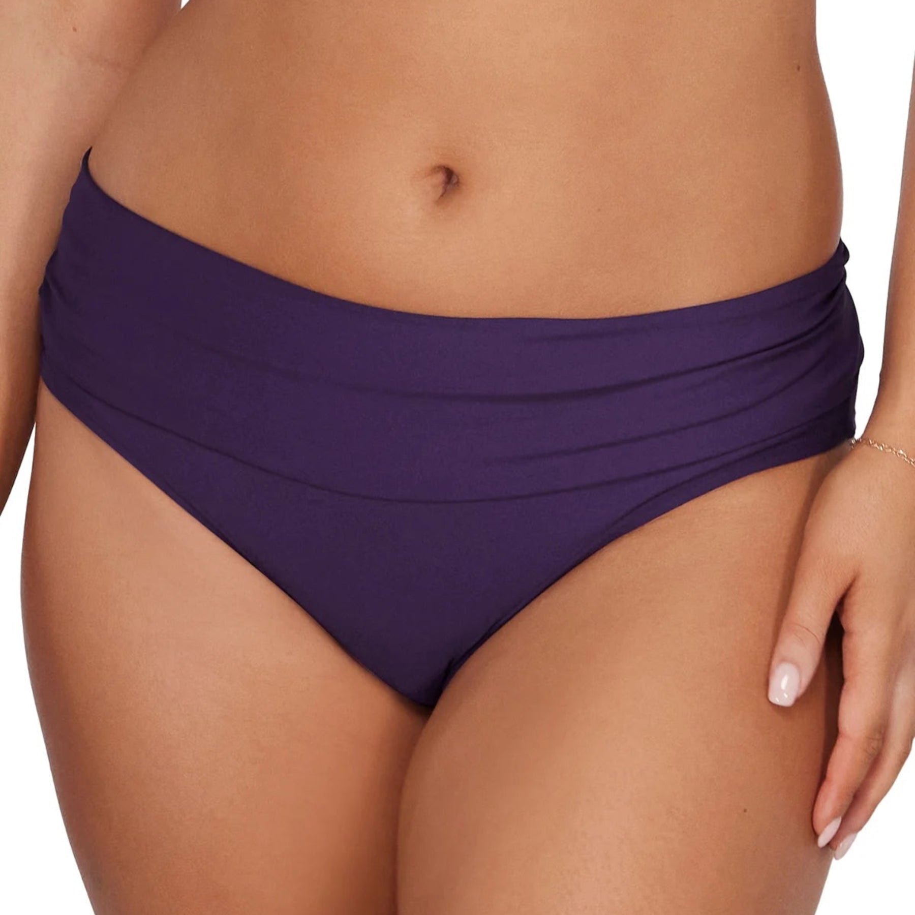 Sunsets Unforgettable Bikini Bottom 27B Paradise Plum Front
