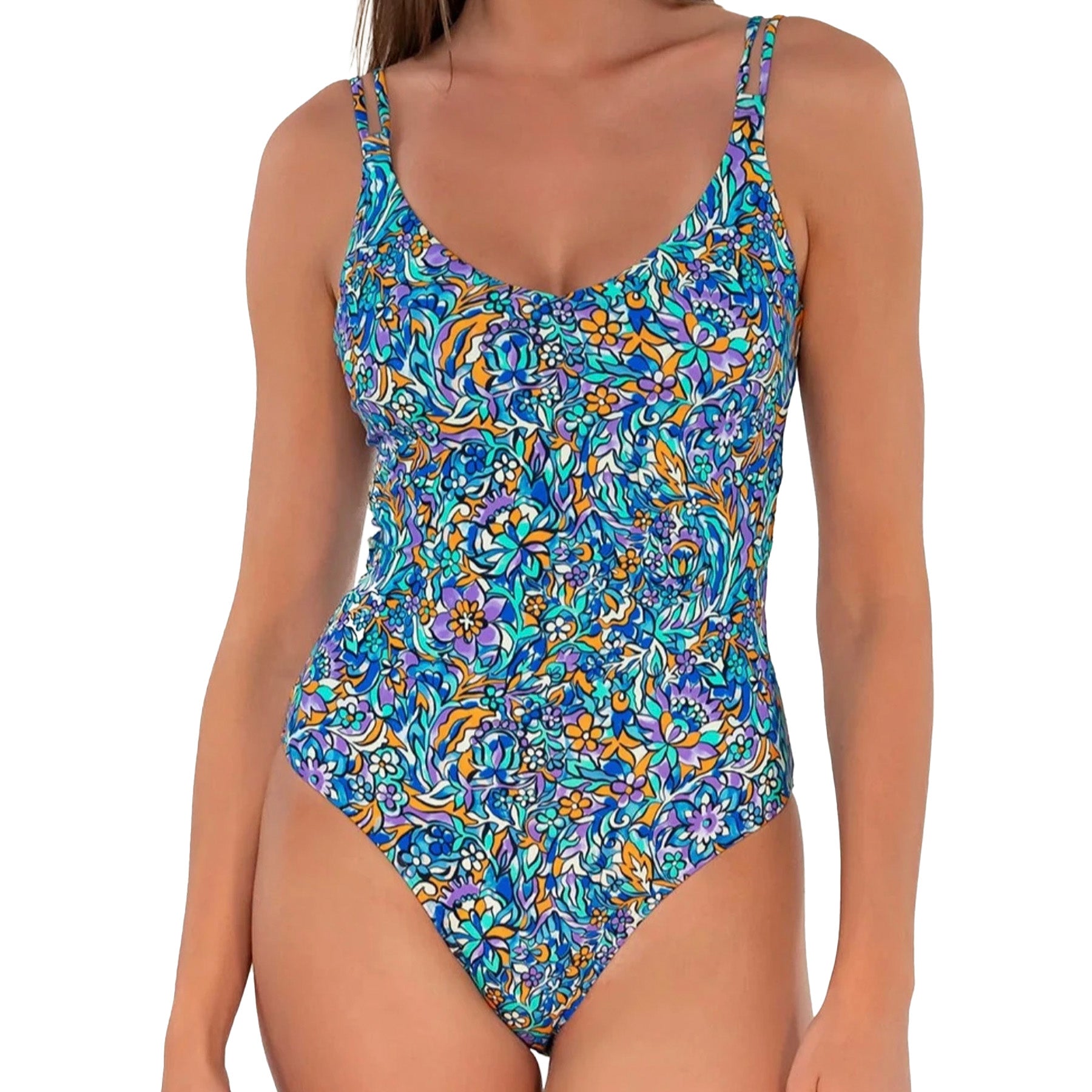 Sunsets Veronica One Piece 112 Pansy Fields Front