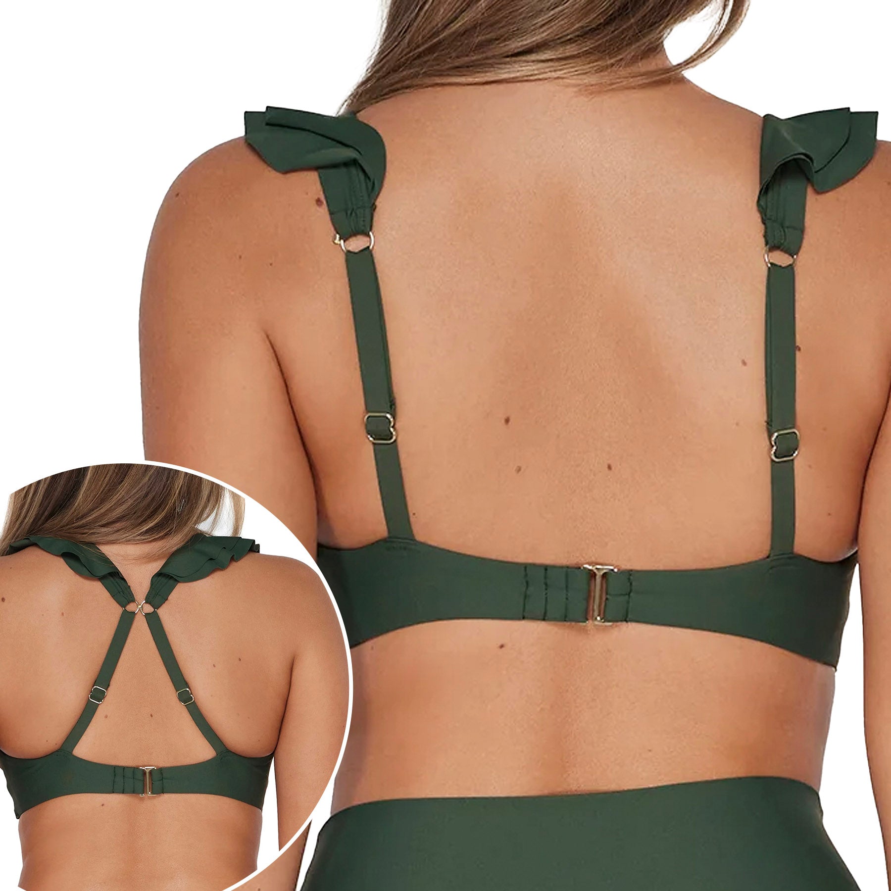 Sunsets Willa Wireless Bikini Top 546 Island Green Back