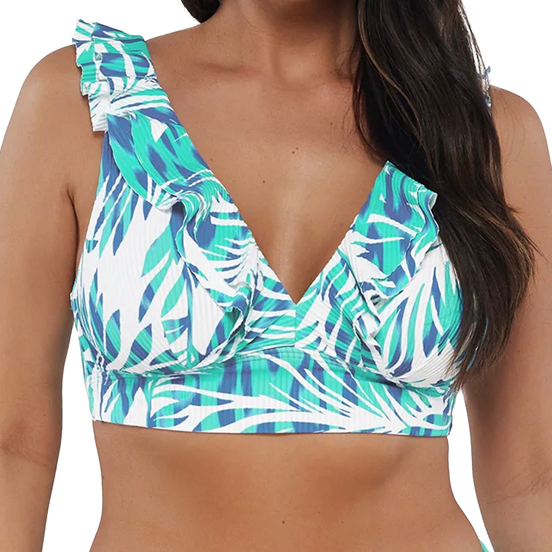 Sunsets Willa Wireless Bikini Top 546 Sea Breeze Sandbar Rib Front