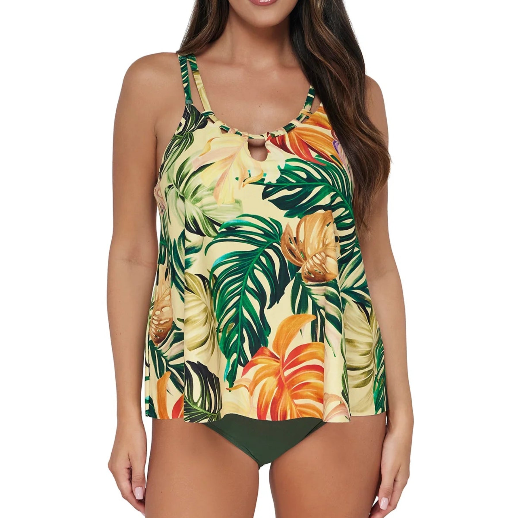 Sadie Tankini Top 964T - Amber Oasis