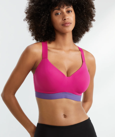 Natori Dynamic Convertible Contour Sports Bra 751245 - Electric Fuchsia/Dewberry