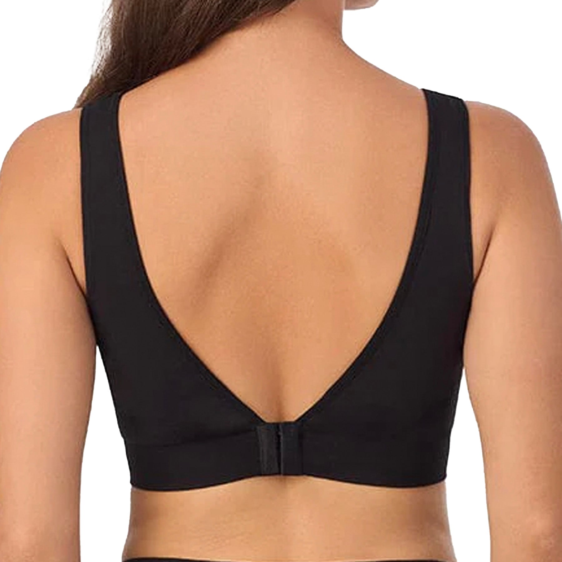 Le Mystere Seamless Comfort Wireless Back Smoother Bra 5317 Black Back