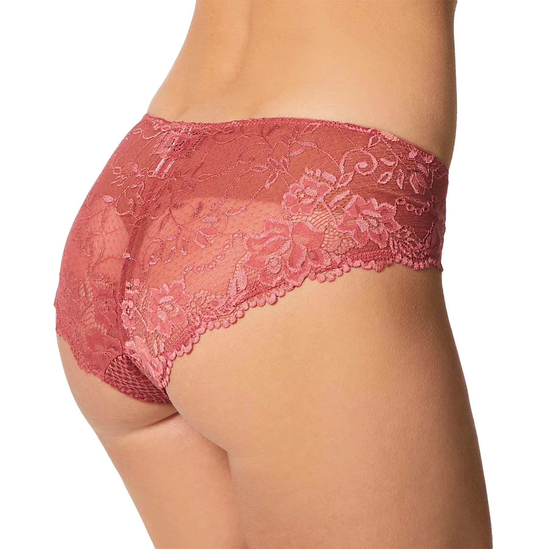 Fit Fully Yours Serena Bikini With Lace U2762 Canyon Rose Rear View