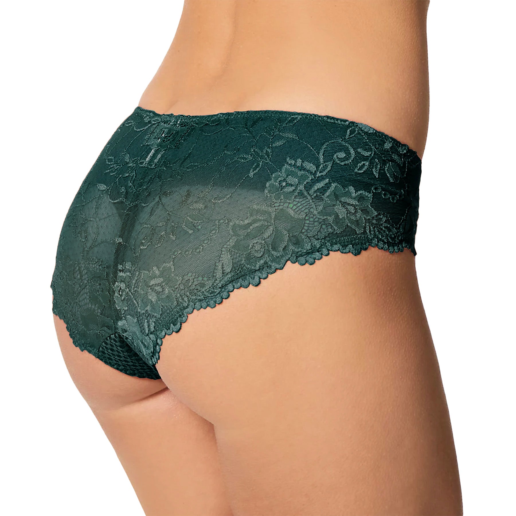 Fit Fully Yours Serena Bikini With Lace U2762 Forest Green Rear View