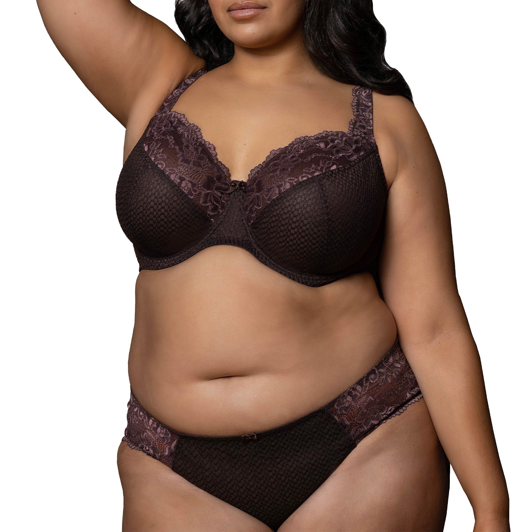 Fit Fully Yours Serena Lace Underwire Bra B2761 Chocolate Set