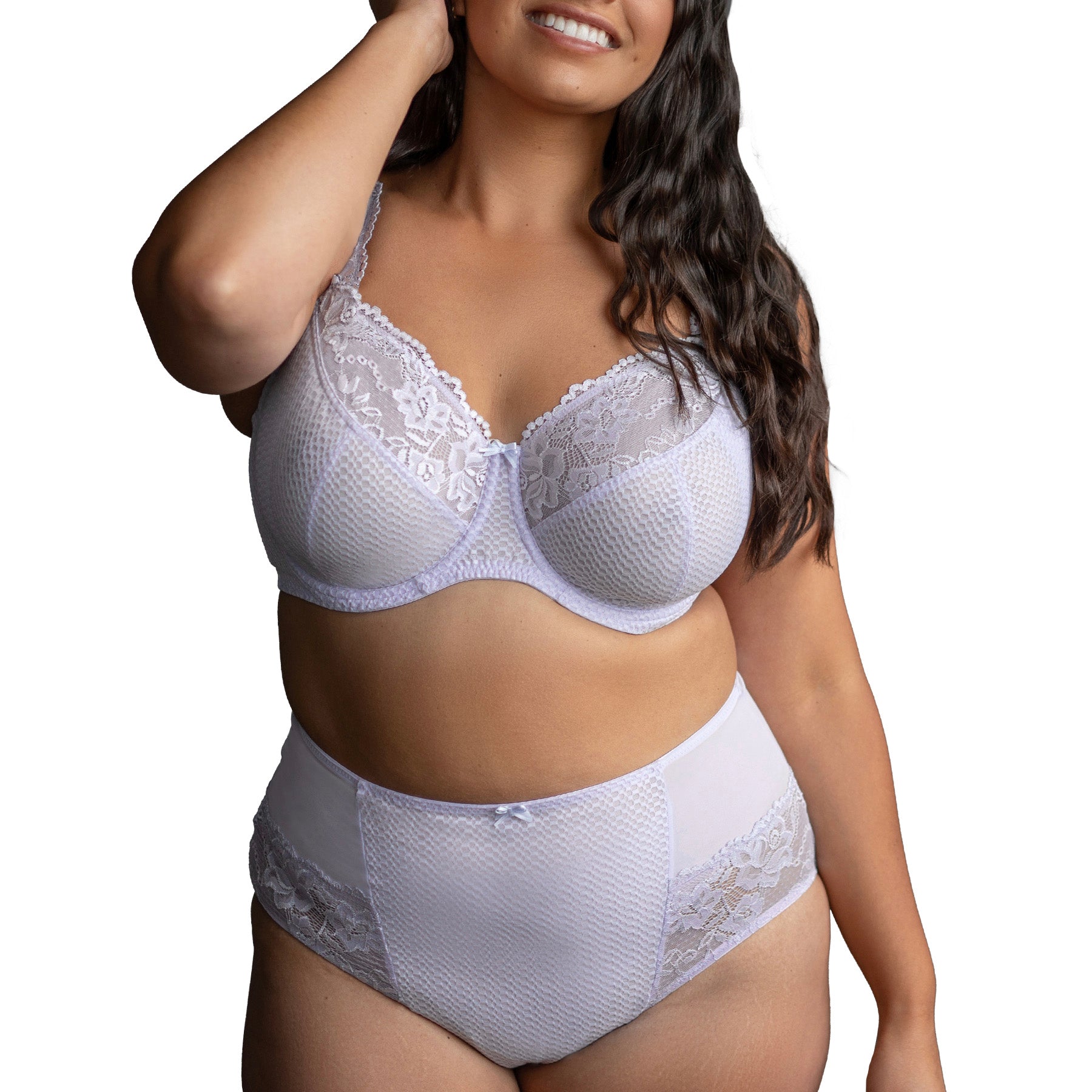 Fit Fully Yours Serena Lace Underwire Bra B2761 Lilac Set