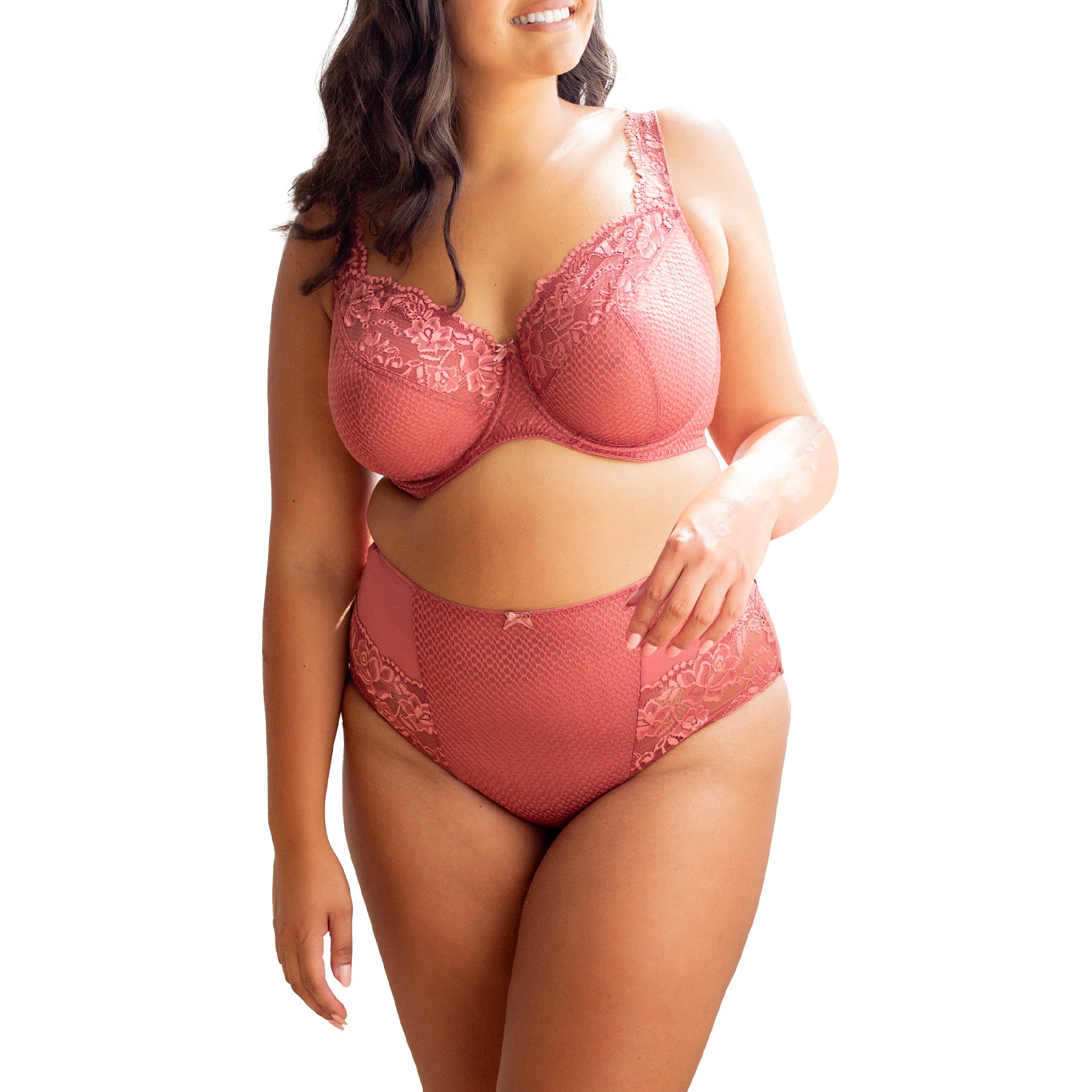 Fit Fully Yours Serena Lace Brief U2763 Canyon Rose Set