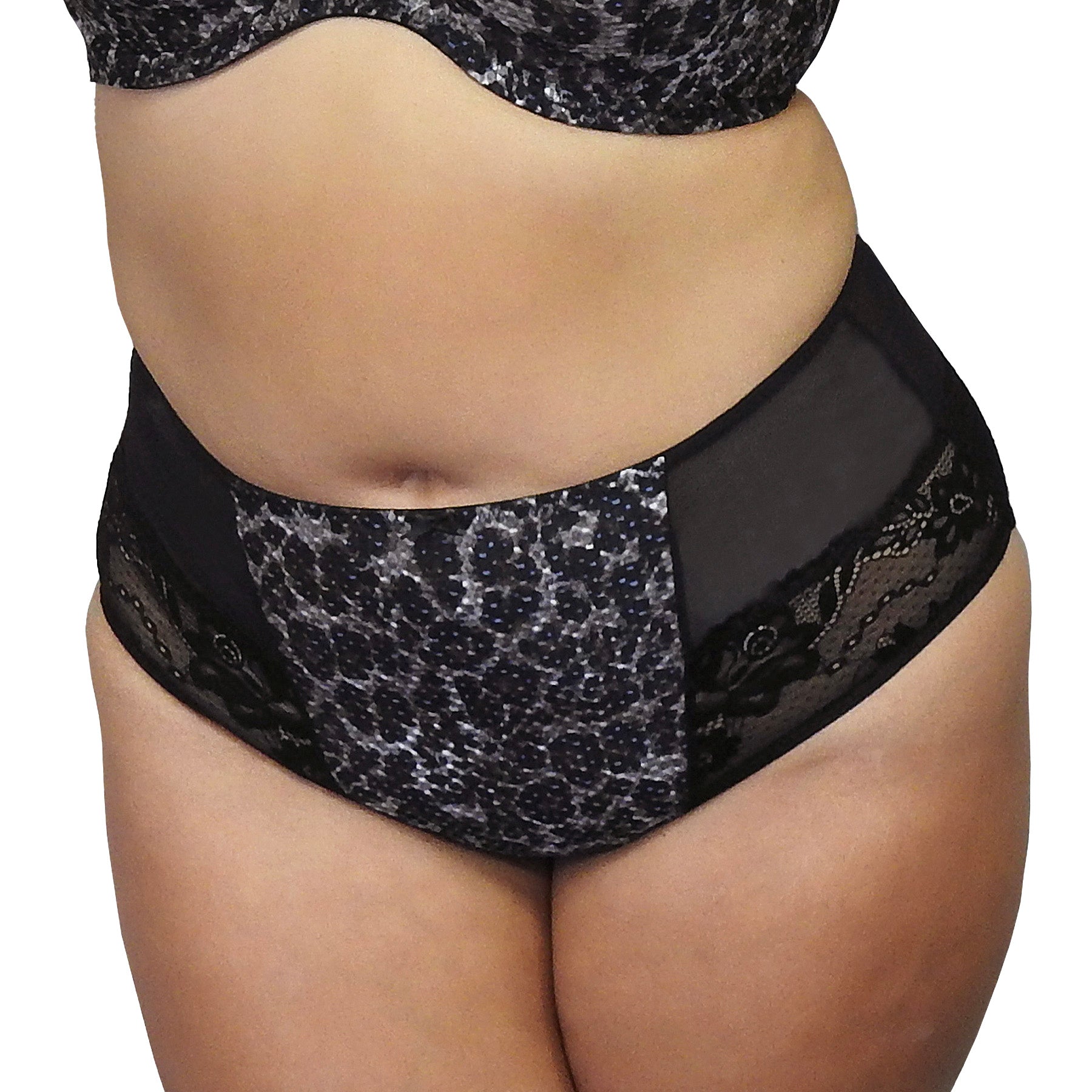 Fit Fully Yours Serena Lace Brief U2763 Black Leopard