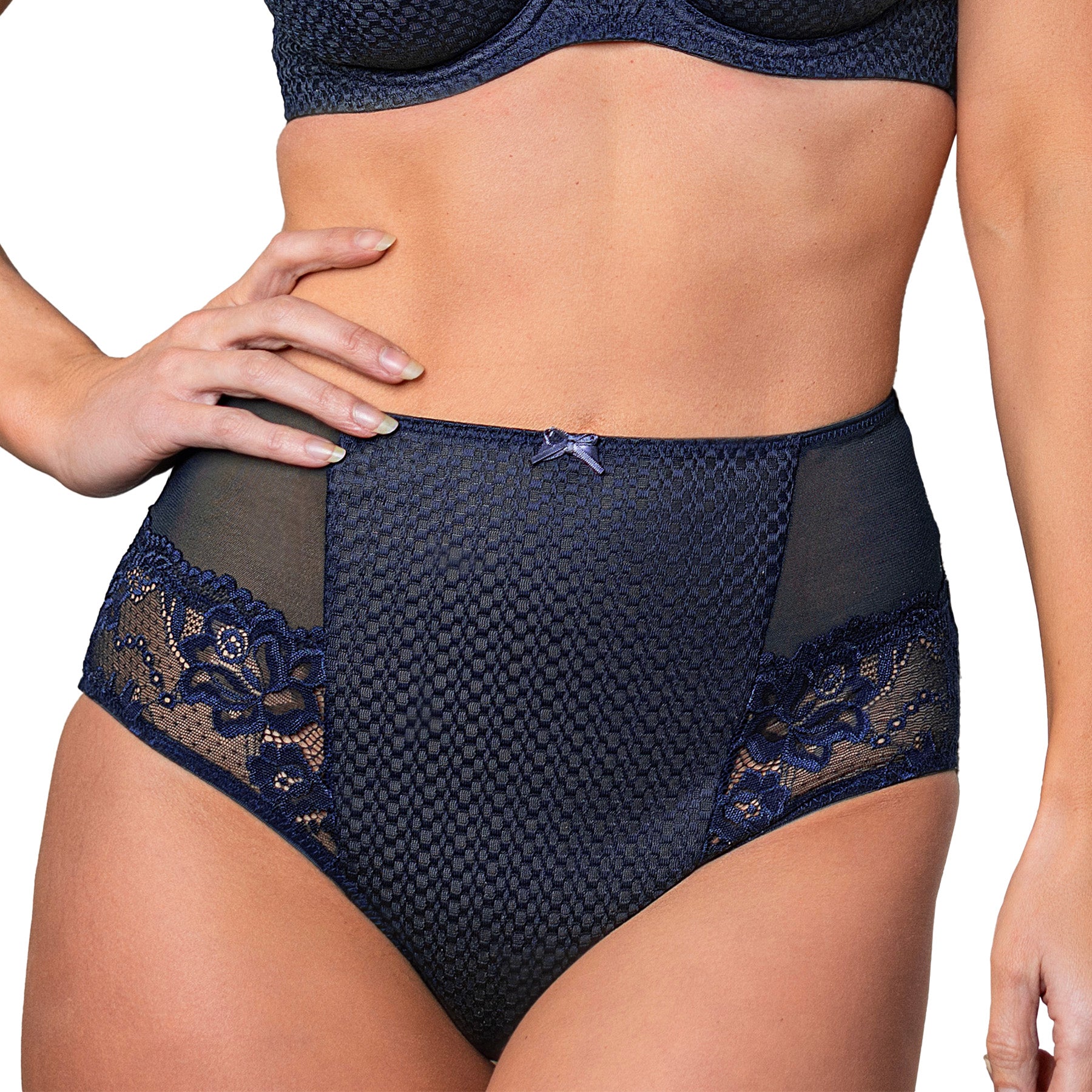 Fit Fully Yours Serena Lace Brief U2763 Navy