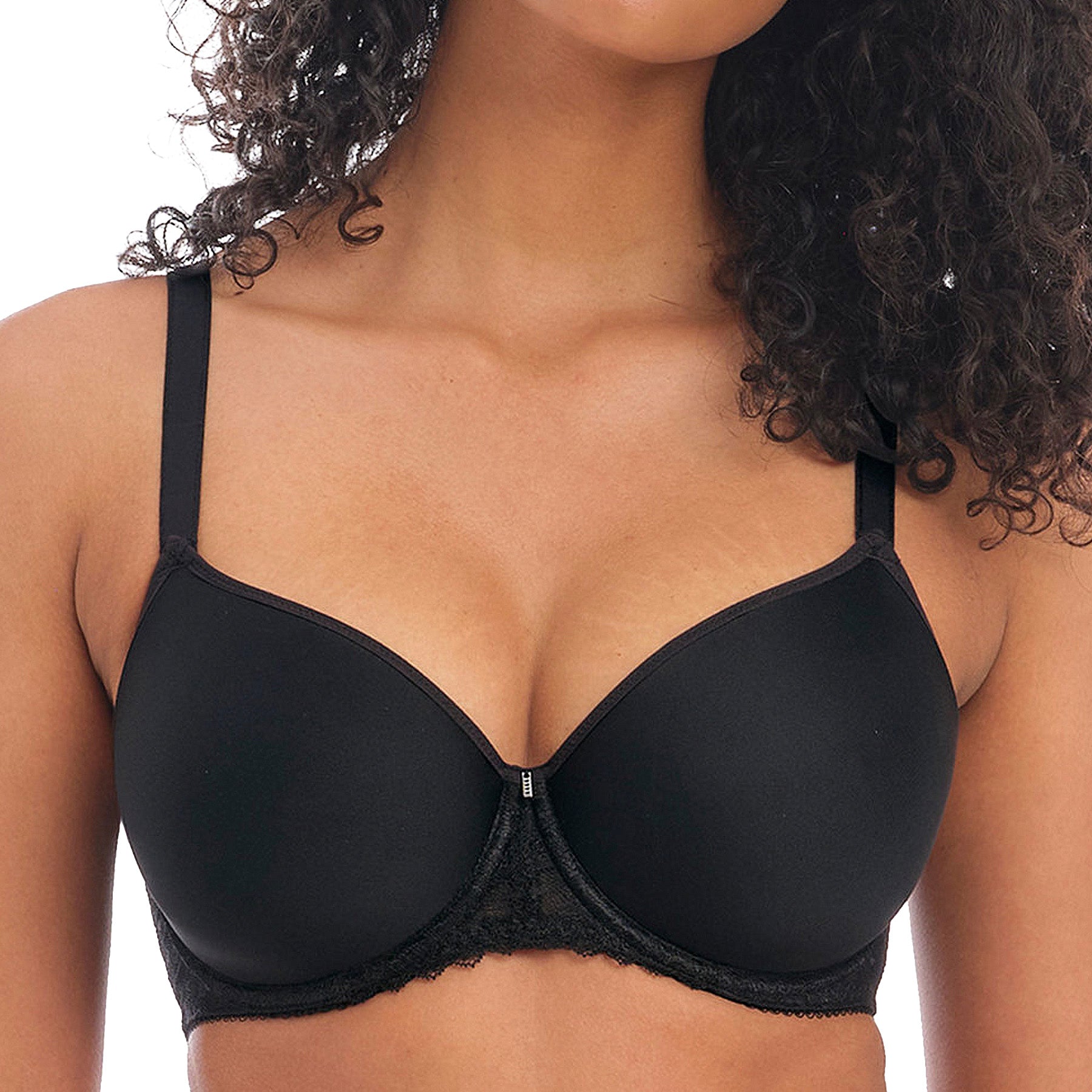 Freya Signature Underwire Moulded Spacer Bra AA400510 Black Front