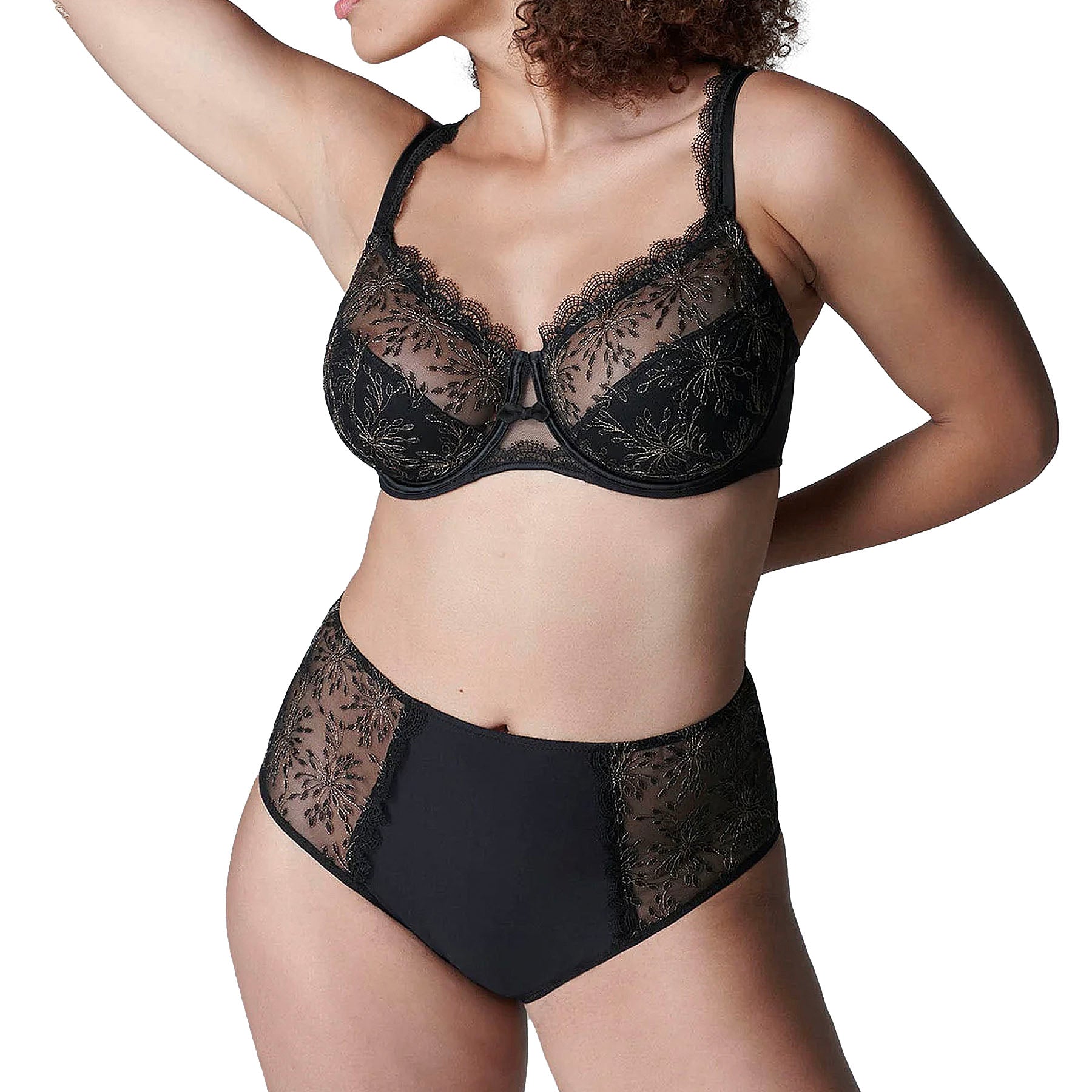 Simone Perele Singuliere Retro brief 1A2770 Black Set