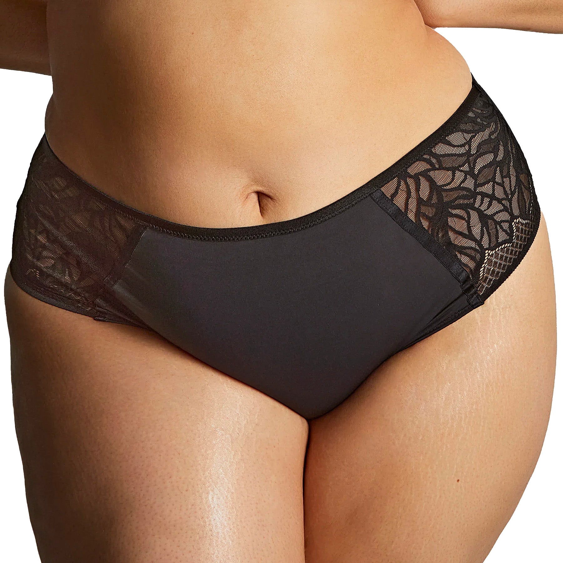 Panache Sculptresse Sophia Deep Brief 11192 Black Front