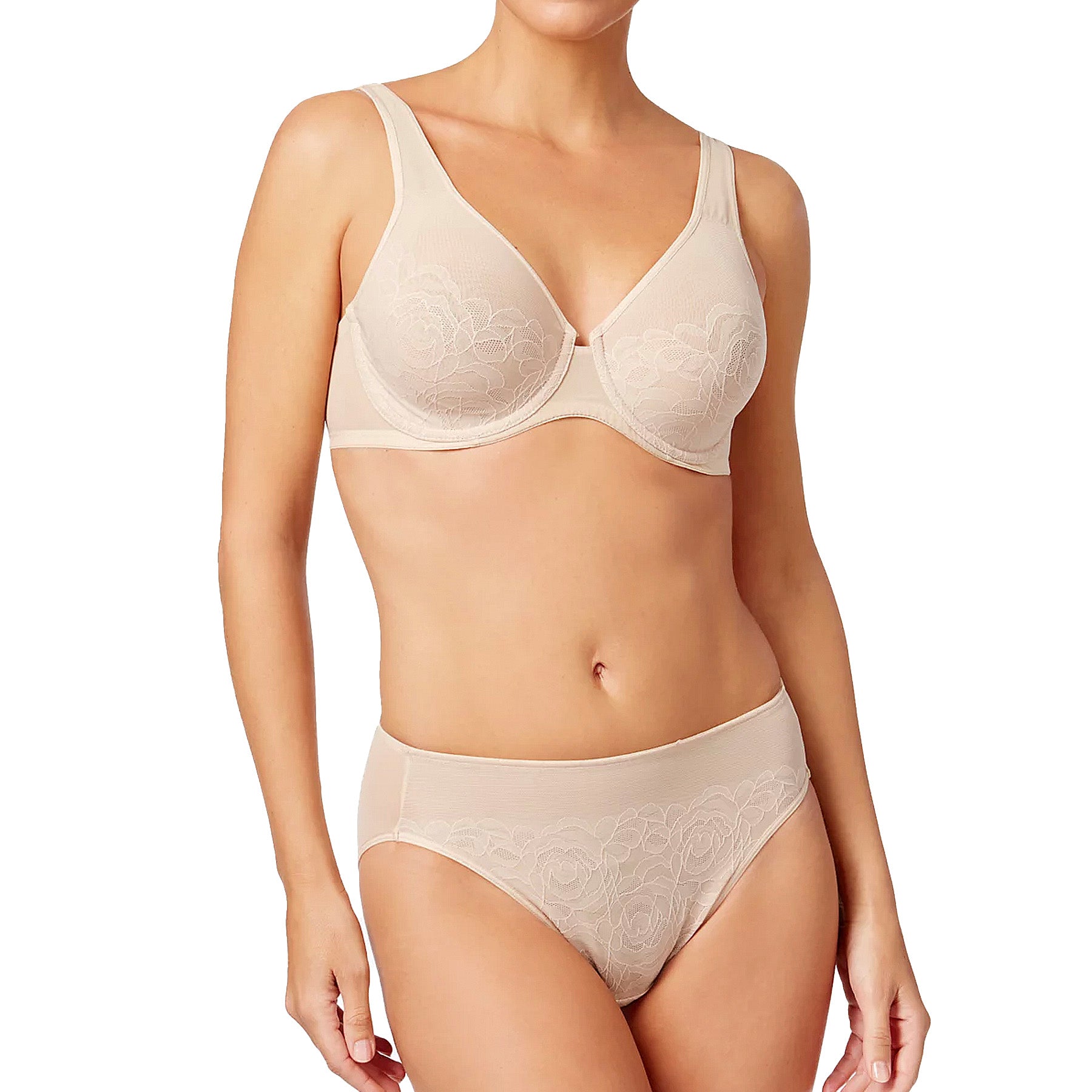 Wacoal Stark Beauty Underwire Bra 855225 Sand Set
