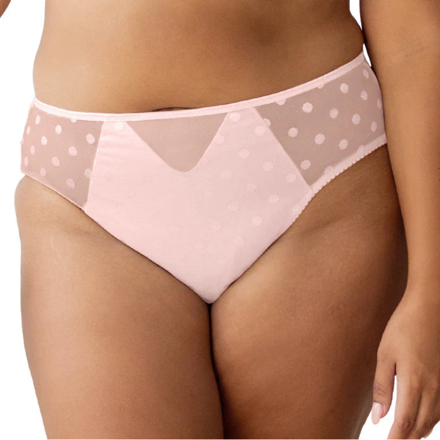 Fit Fully Yours Carmen Polka Dot Bikini Panty U2492 - Blush