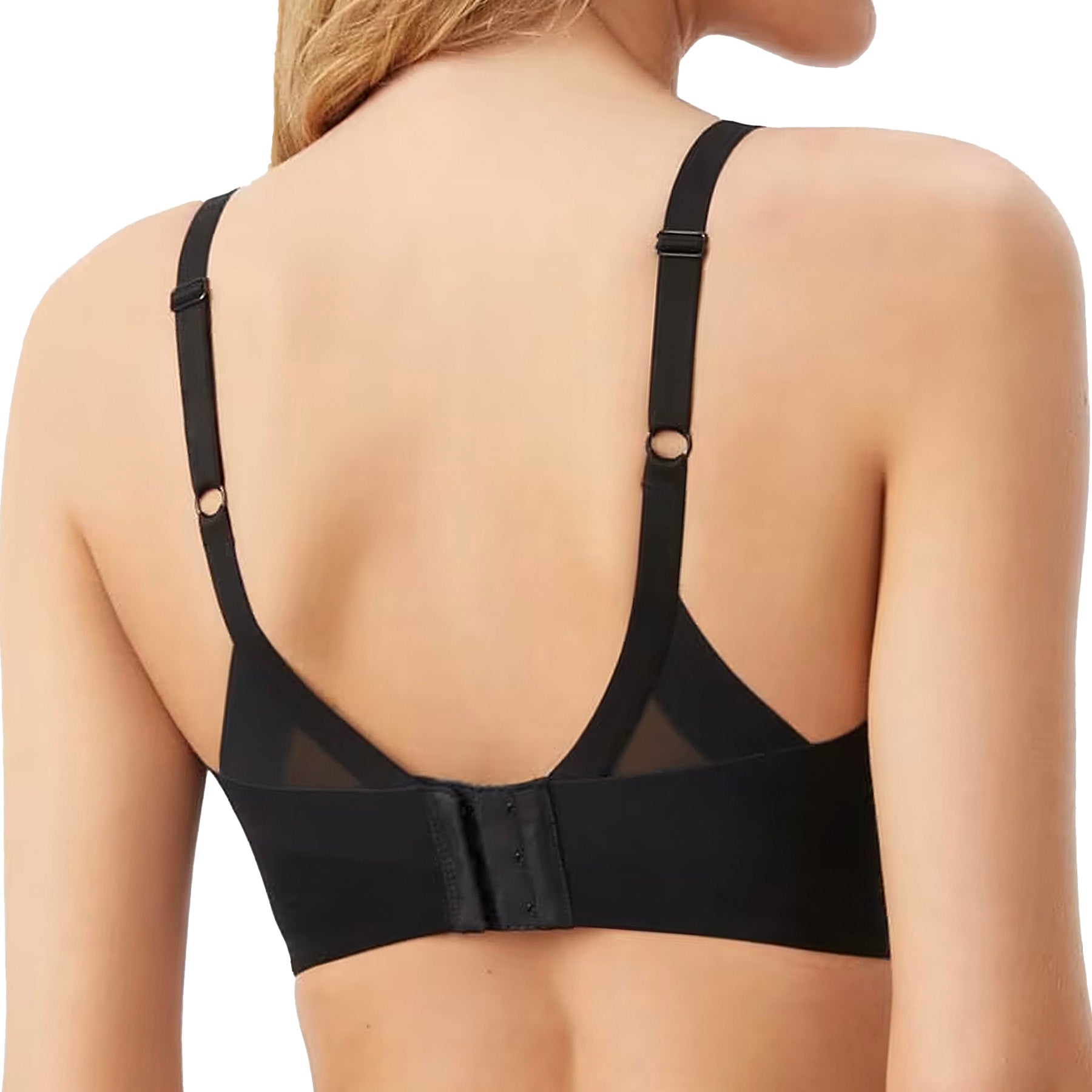 Wacoal Ultimate Side Smoother Contour Underwire Bra 853281 Black Back