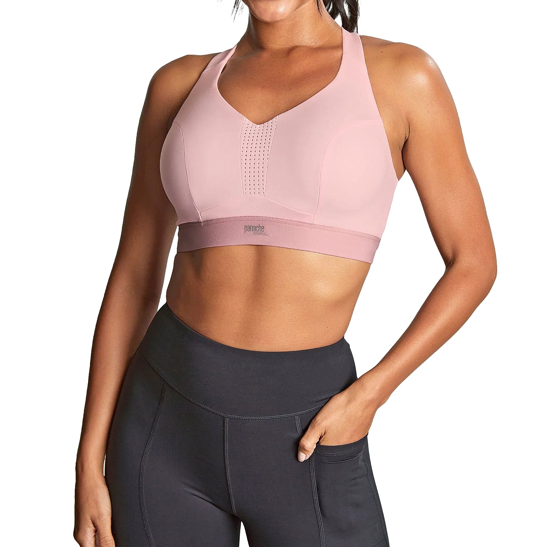 Panache Ultra Performance Non Padded Wired Sports Bra 5022 Pink Set