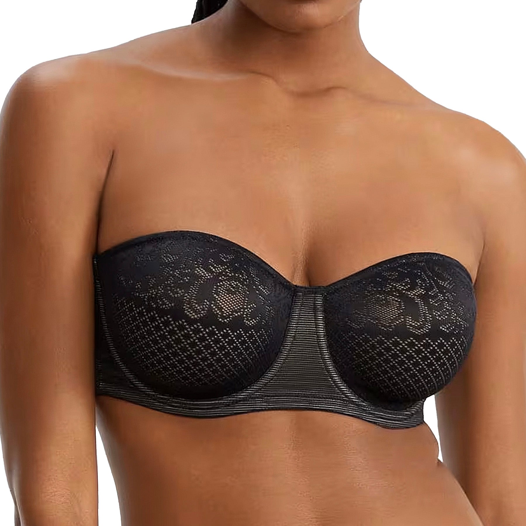 Wacoal Visual Effects Strapless Minimizer 854310 Black Front