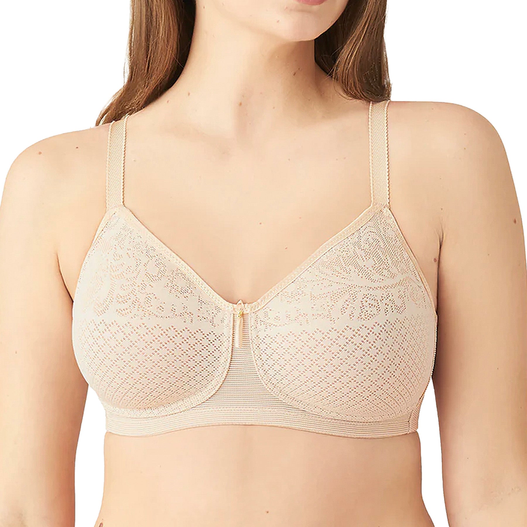 Wacoal Visual Effects Wire Free Minimizer Bra 852210 Sand Front