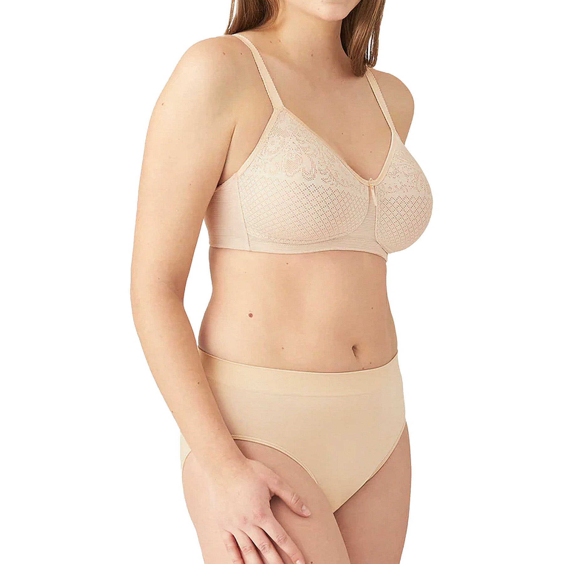 Wacoal Visual Effects Wire Free Minimizer Bra 852210 Sand Set