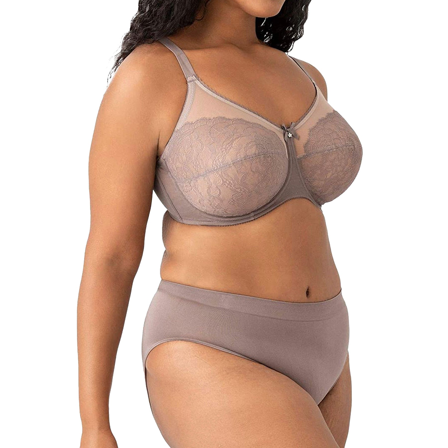 Wacoal Retro Chic Full Figure Underwire Bra 855186 Toast Set