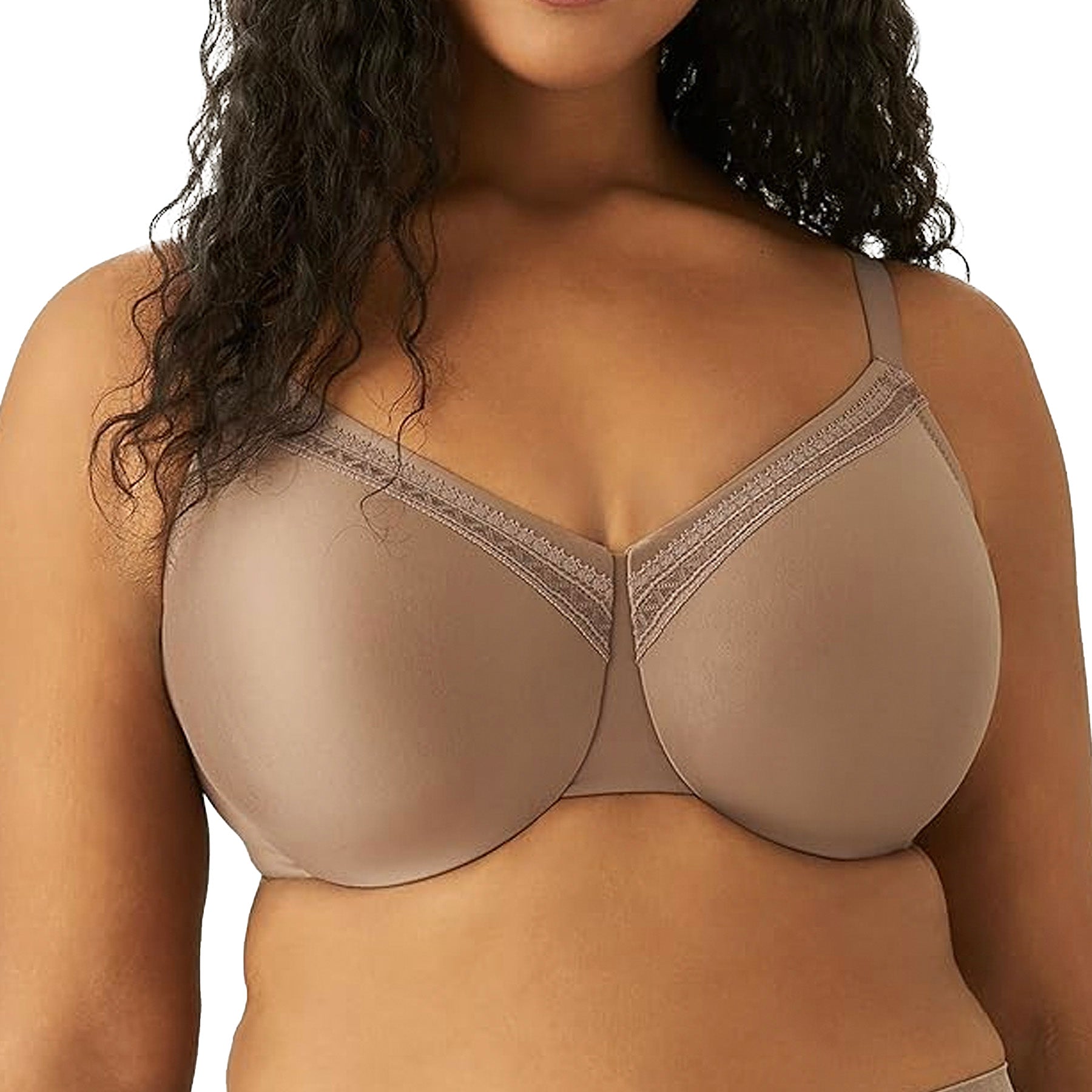 Wacoal Perfect Primer Full Figure Underwire Bra 855213 Deep Taupe Front