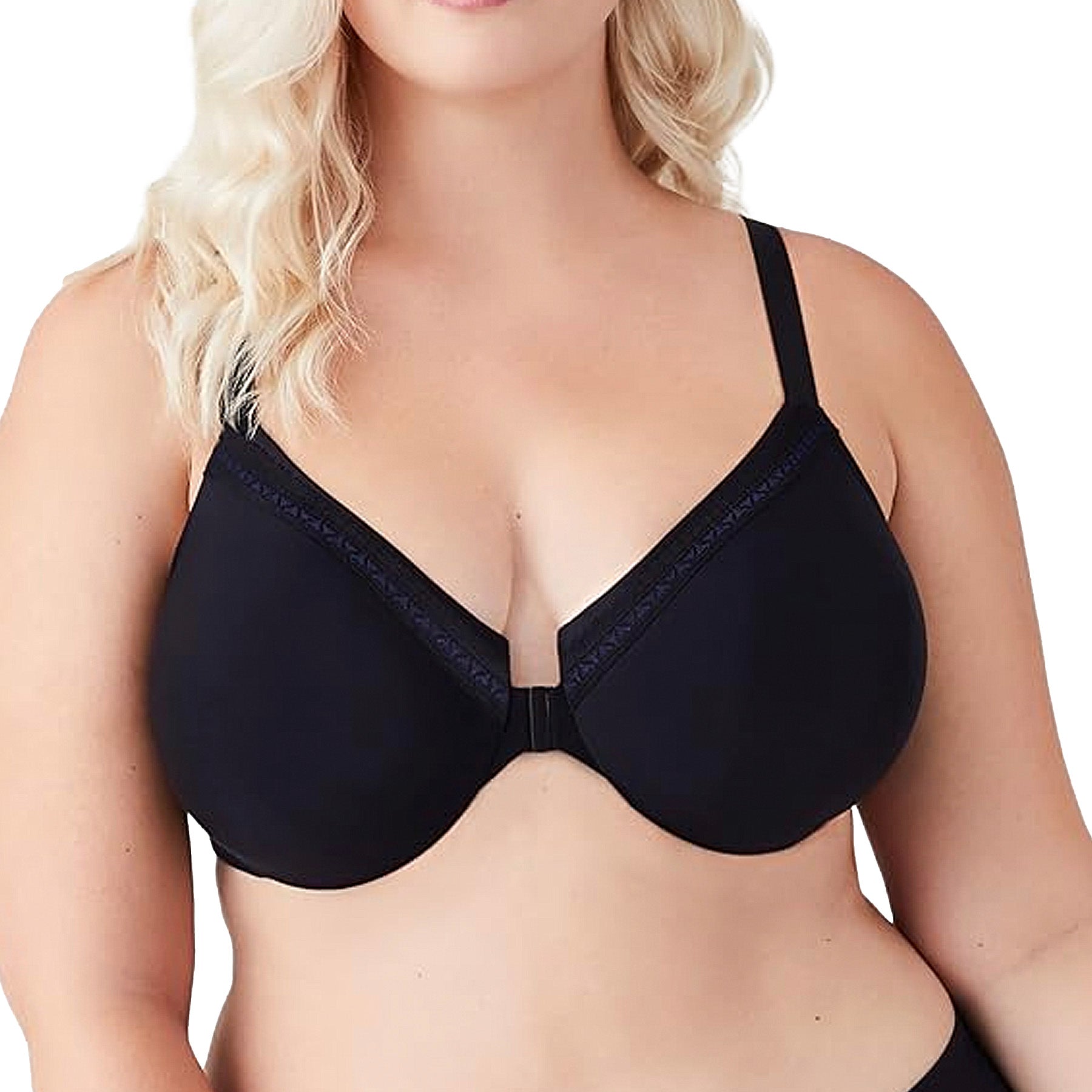 Wacoal Perfect Primer Front Close Underwire 855313 Black Front