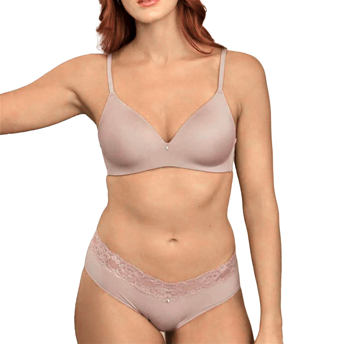 Montelle Wire Free T-Shirt Bra 9317 MoonShell Set