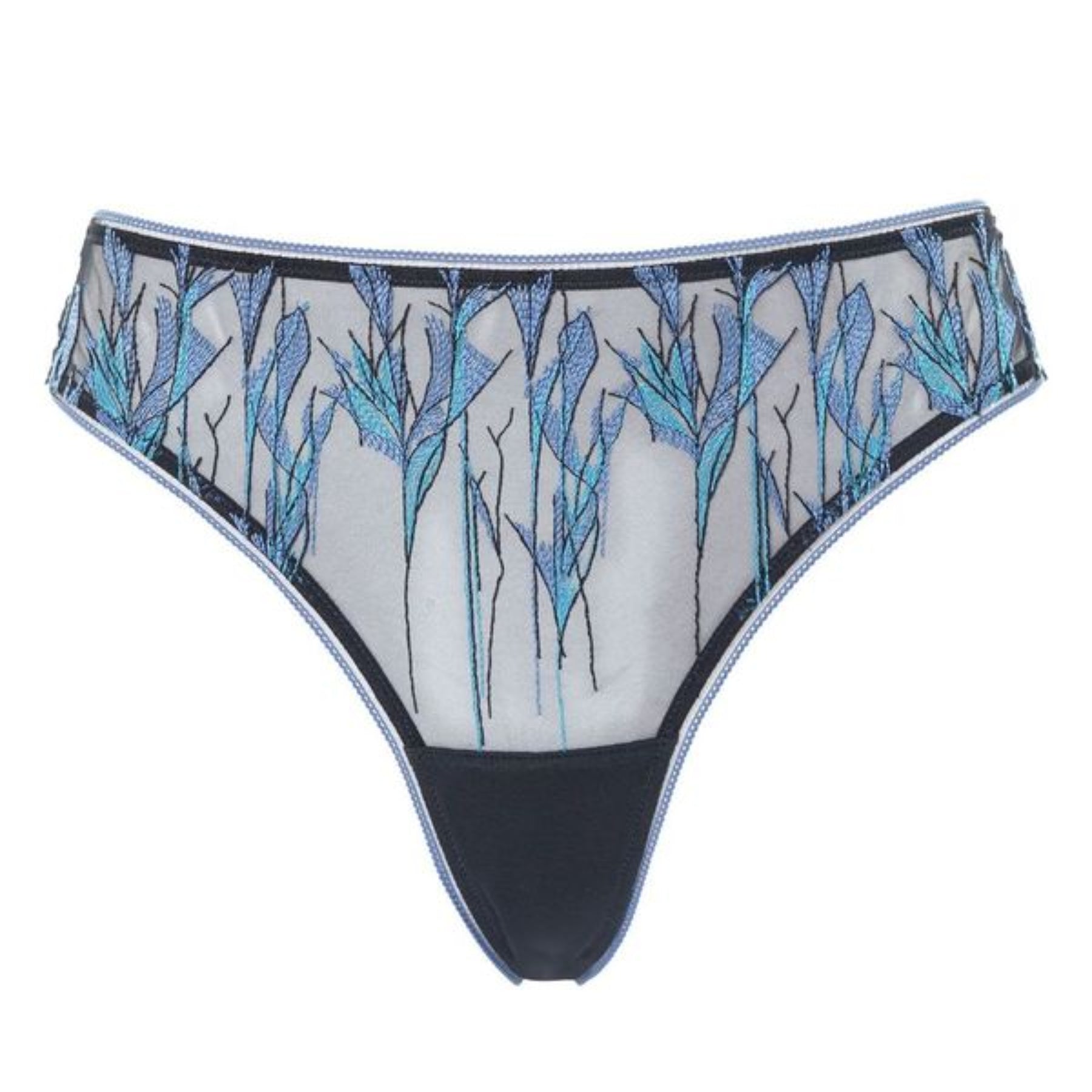 Huit Moonlight Tanga Thong MOLJ14 -Blue/Black