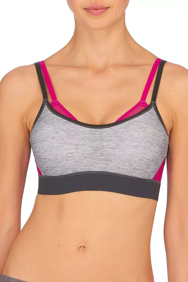 Natori Gravity Contour Underwire Sports Bra 752201 - Heather Grey Print
