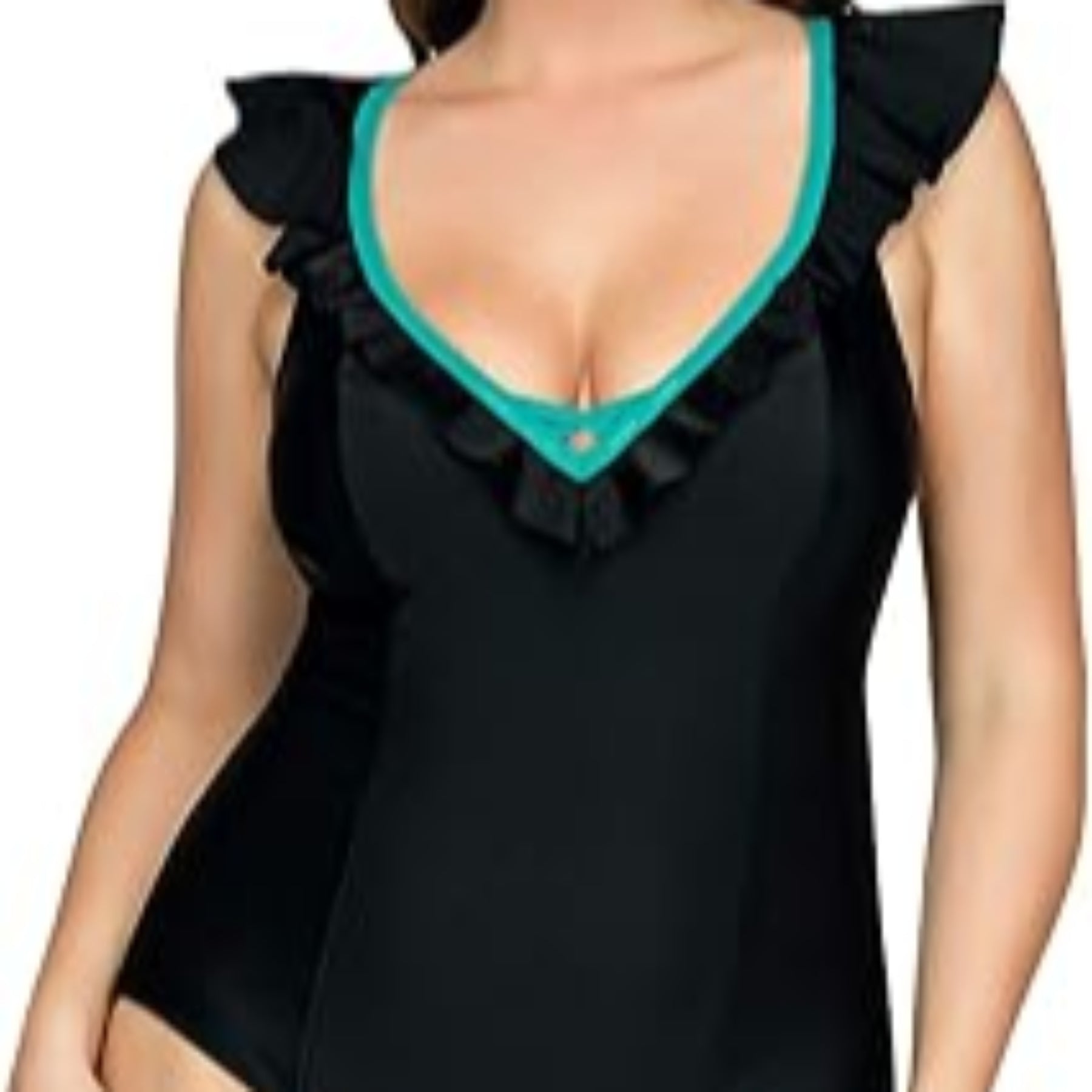 Parfait Farrah One-Piece Swimsuit S8096 - Black/Emerald
