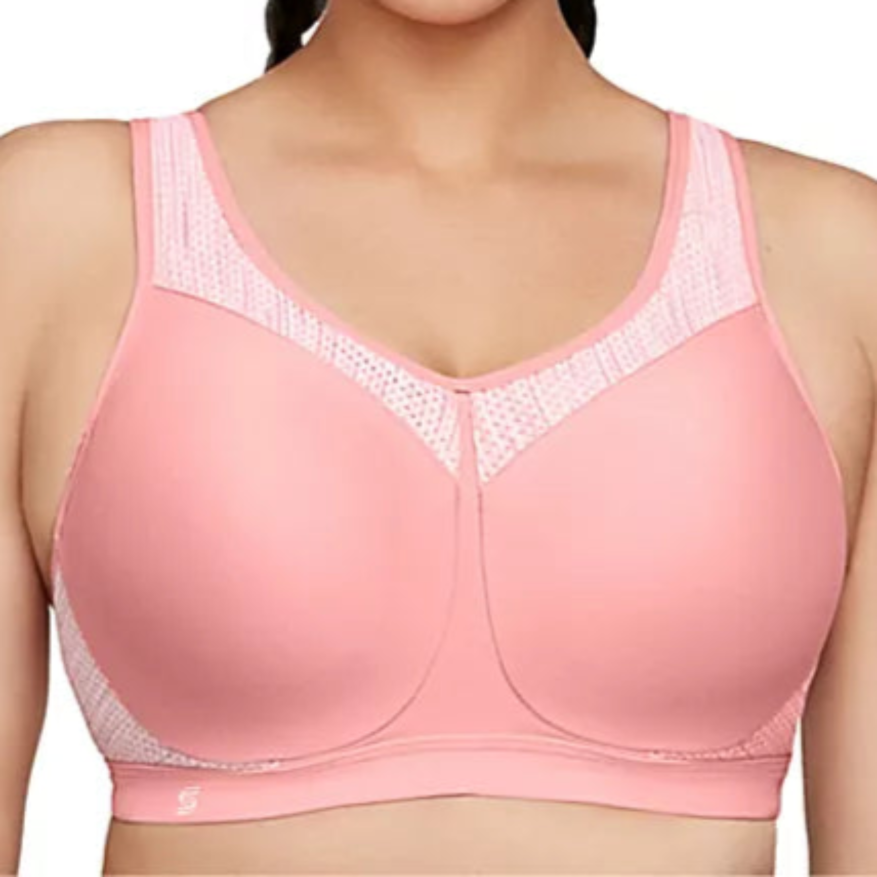Glamorise High Impact Underwire Sports Bra 9066 - Pink/Grey